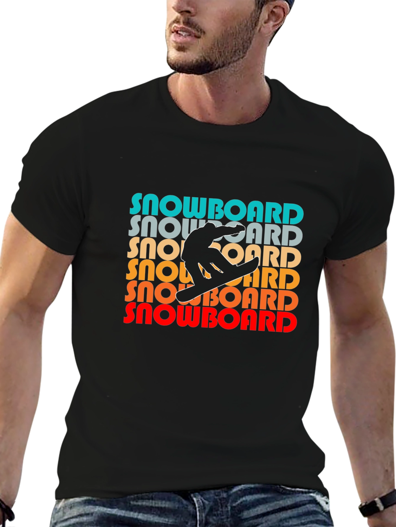 Retro Snowboard T-Shirt