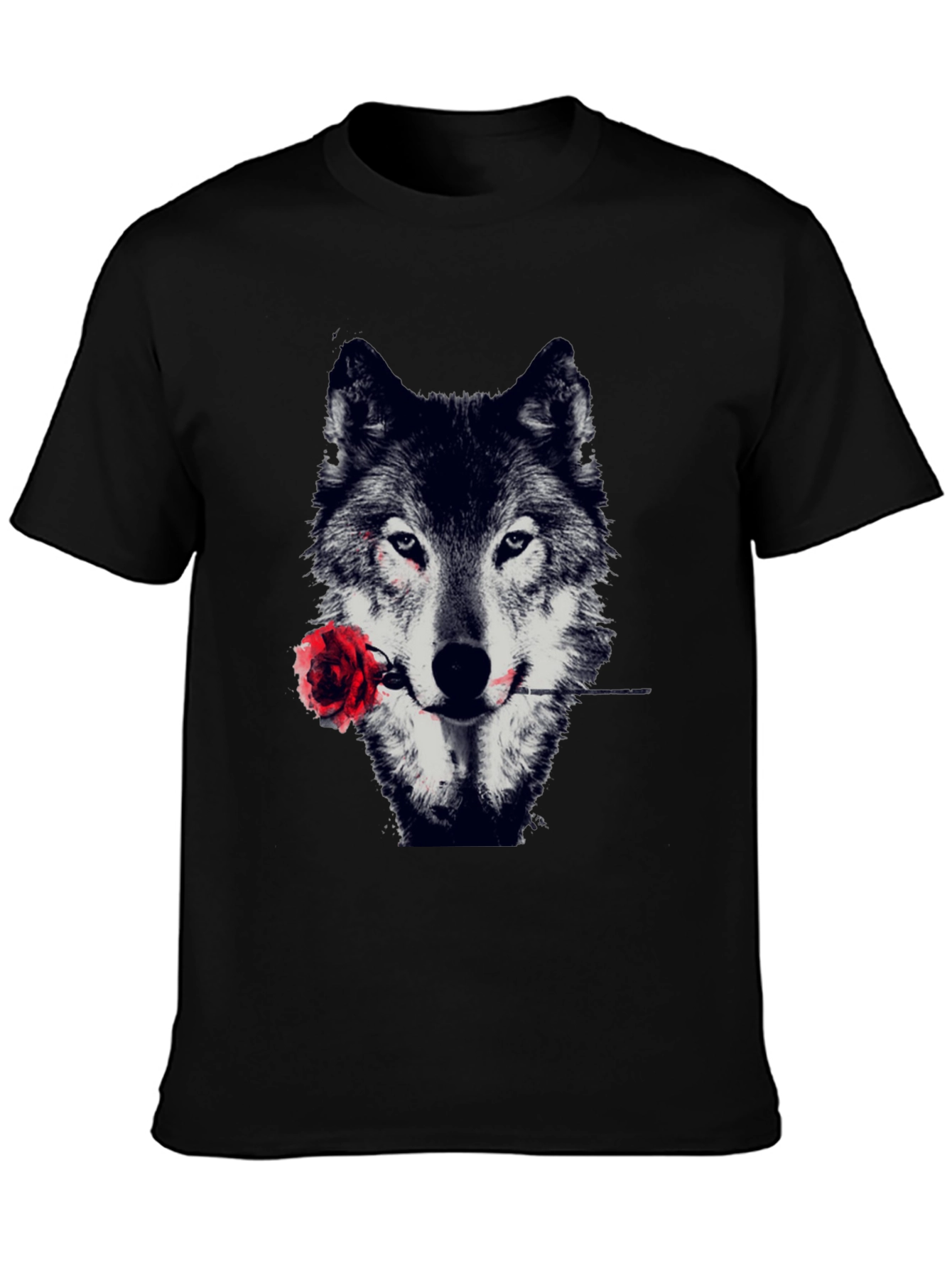 Wolf & Rose Graphic Tee - Mens Black T-Shirt