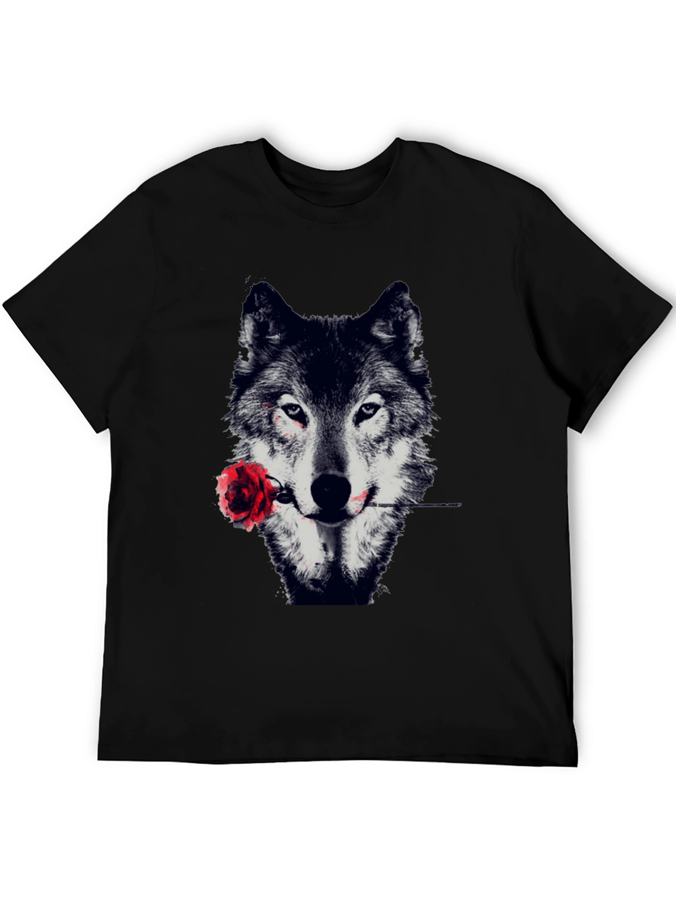Wolf & Rose Graphic Tee - Mens Black T-Shirt