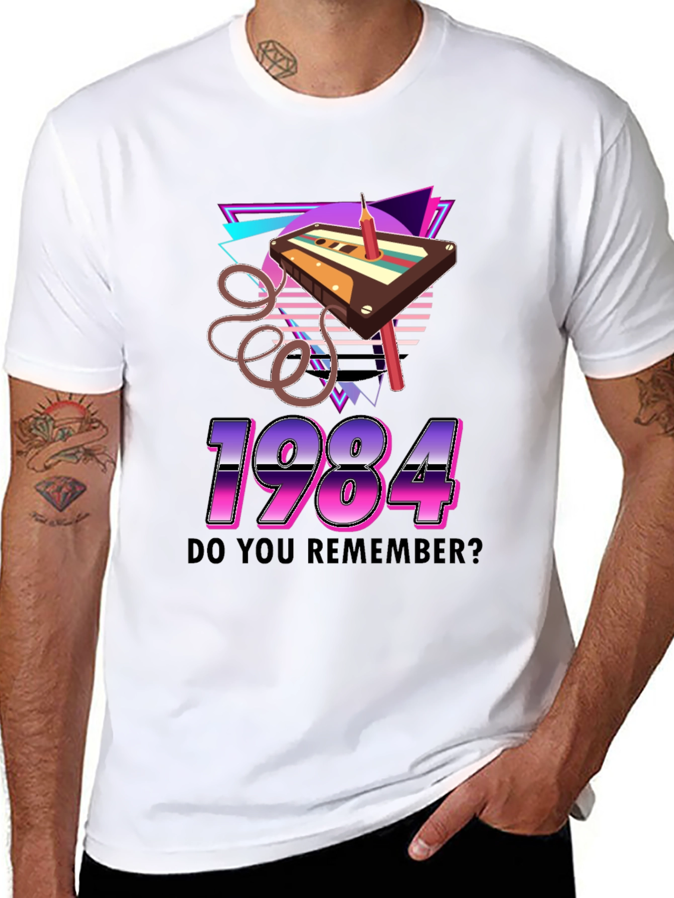 1984 Cassette Tape Retro Graphic T-Shirt