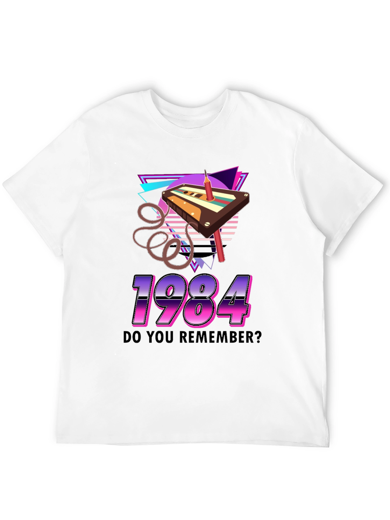 1984 Cassette Tape Retro Graphic T-Shirt