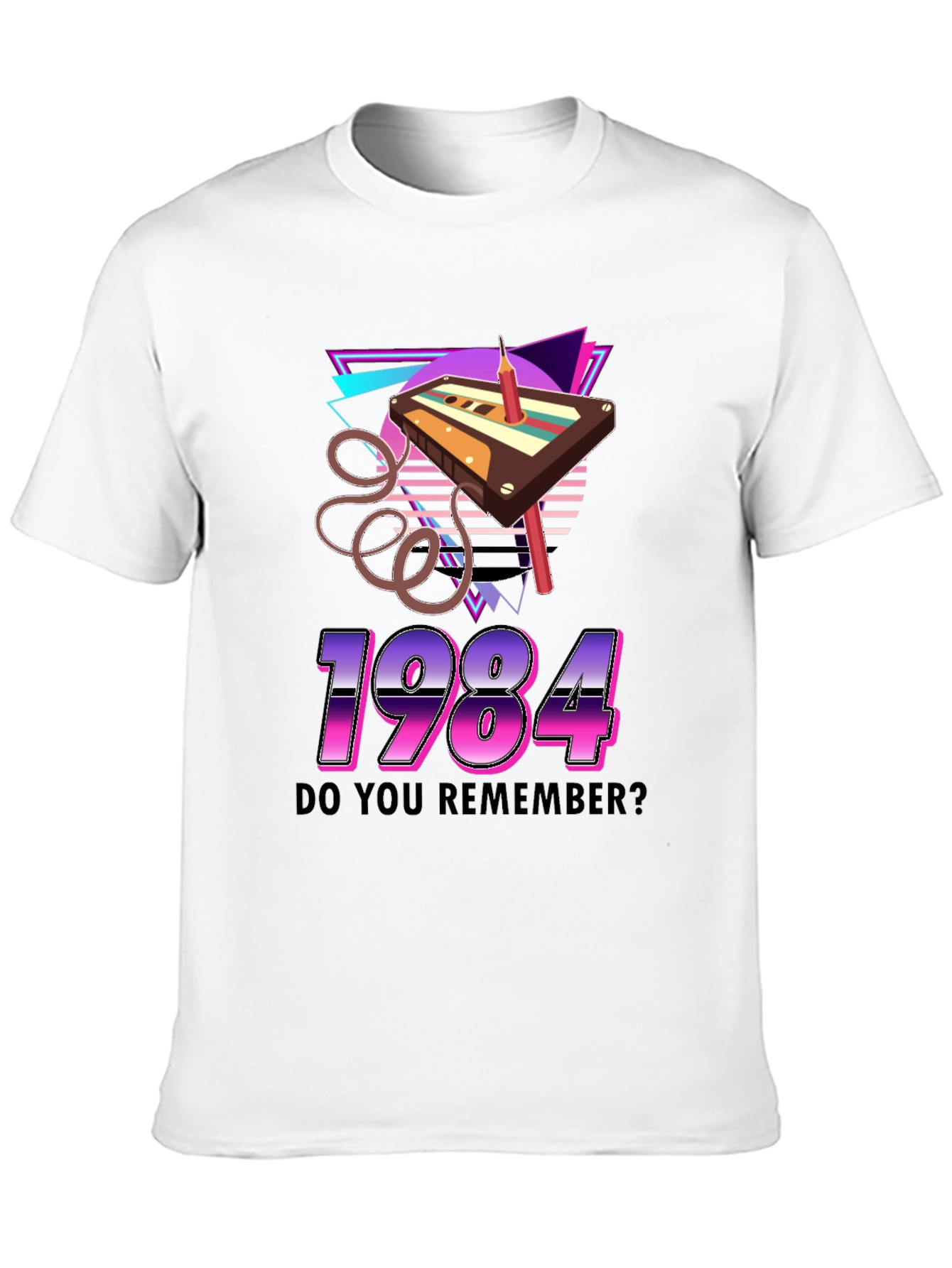1984 Cassette Tape Retro Graphic T-Shirt
