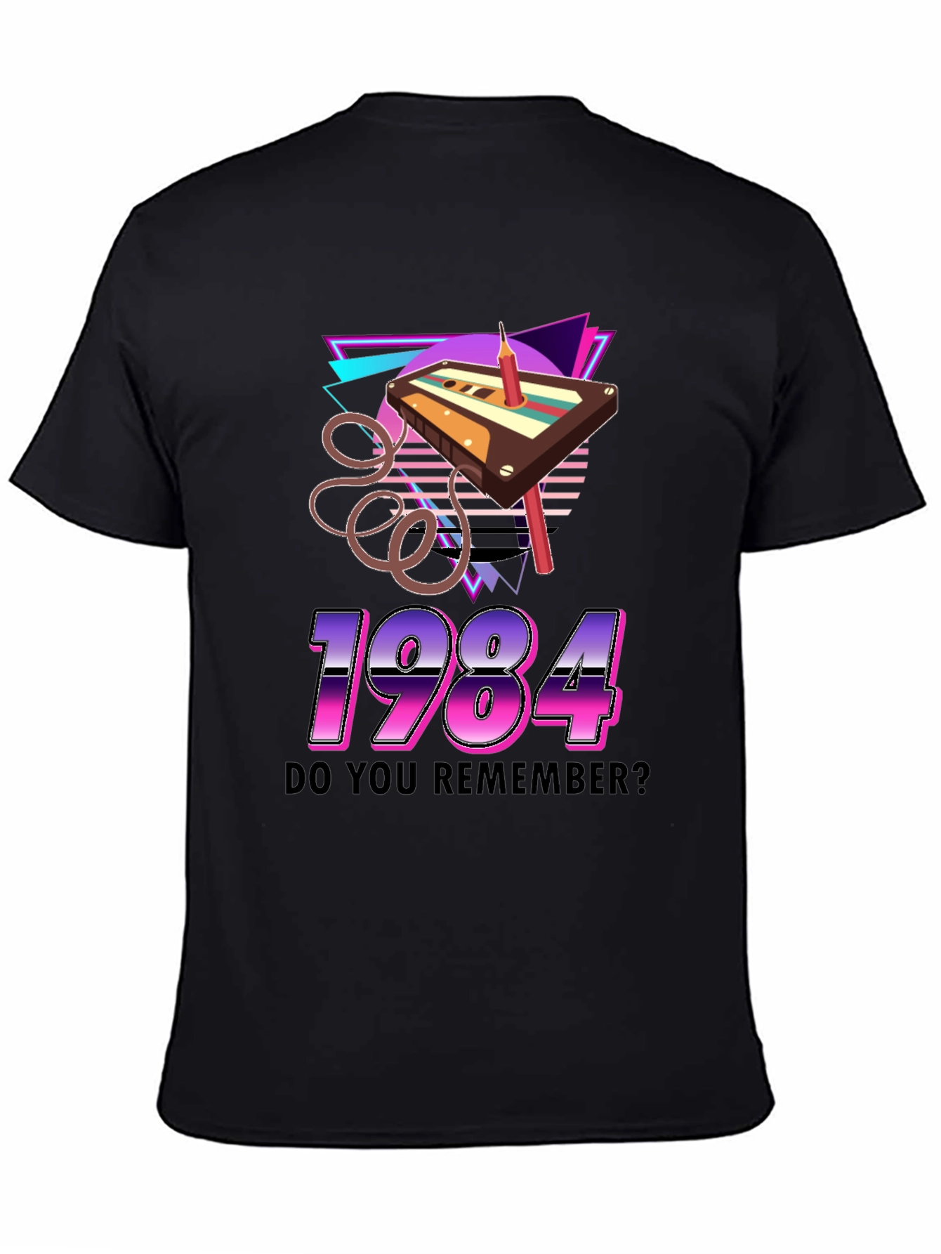 1984 Cassette Tape Retro Graphic T-Shirt