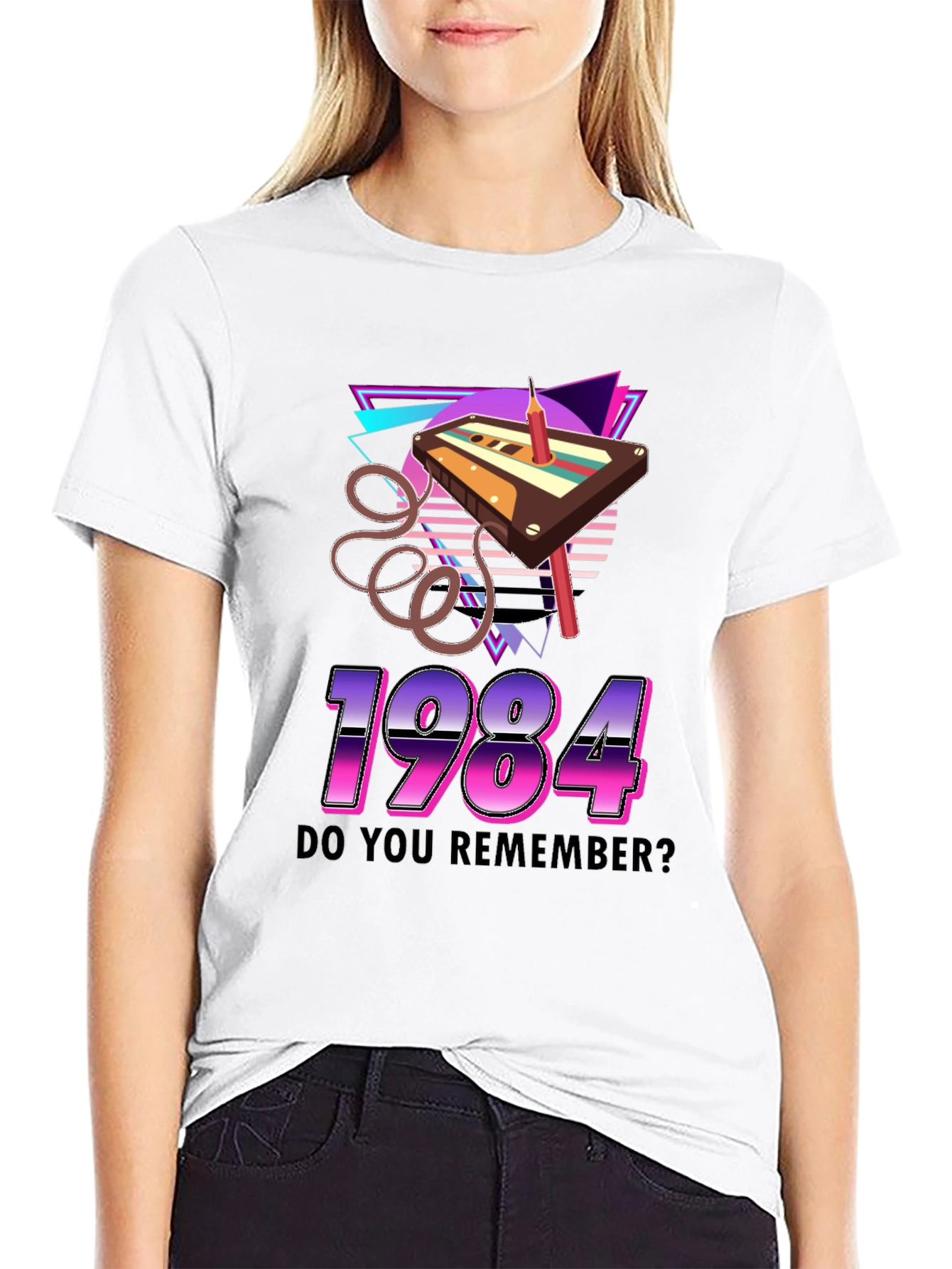 1984 Cassette Tape Retro Graphic T-Shirt