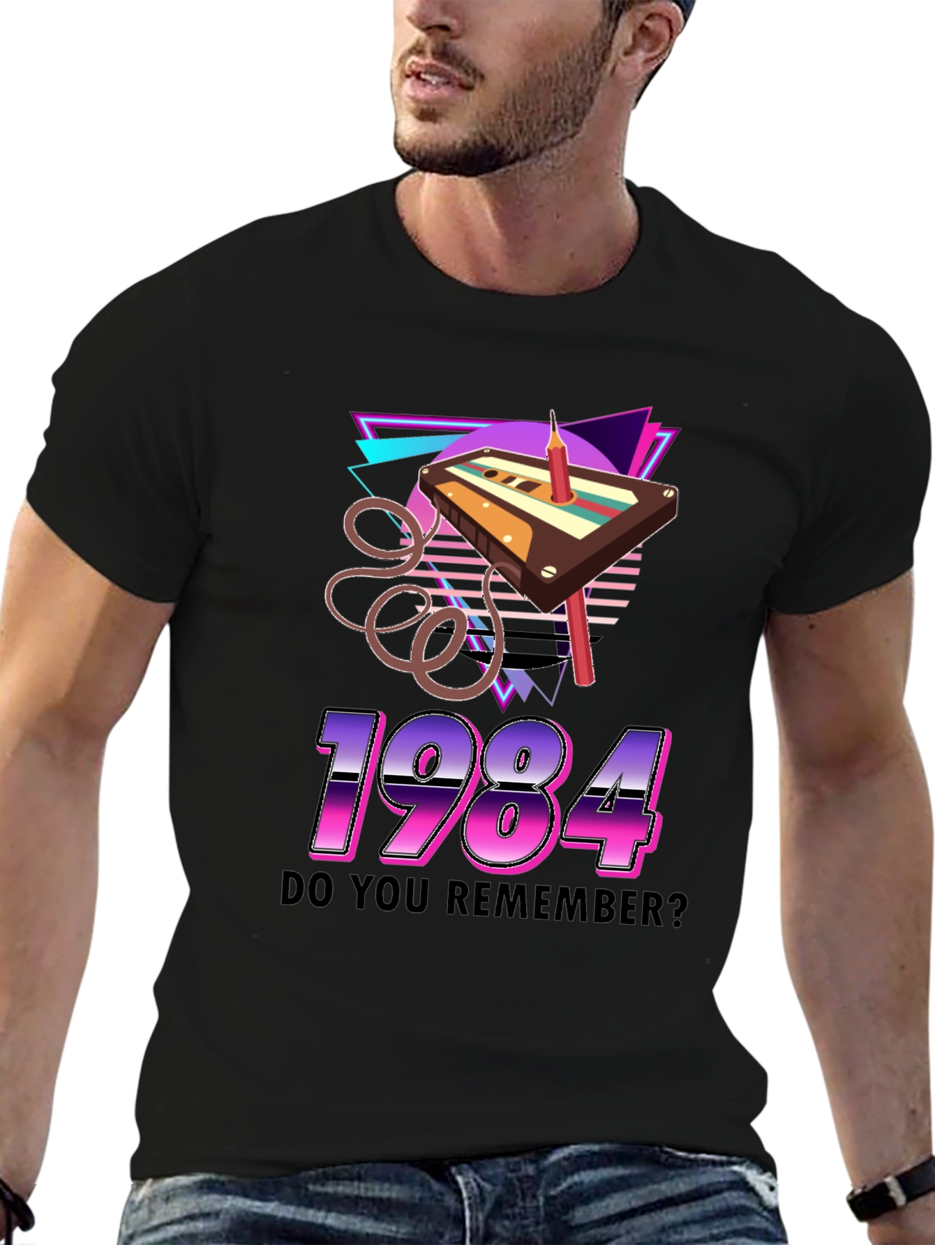 1984 Cassette Tape Retro Graphic T-Shirt