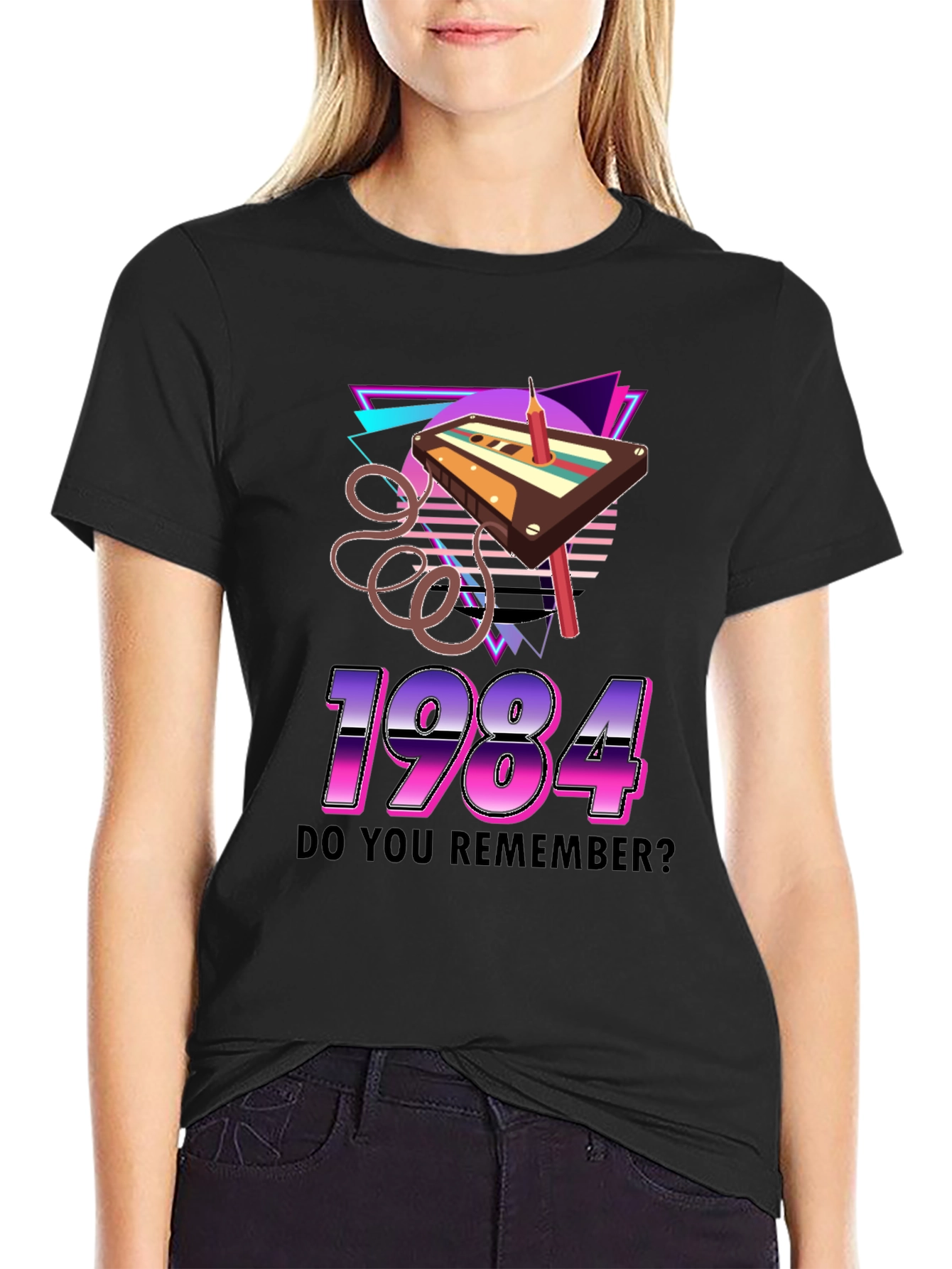 1984 Cassette Tape Retro Graphic T-Shirt