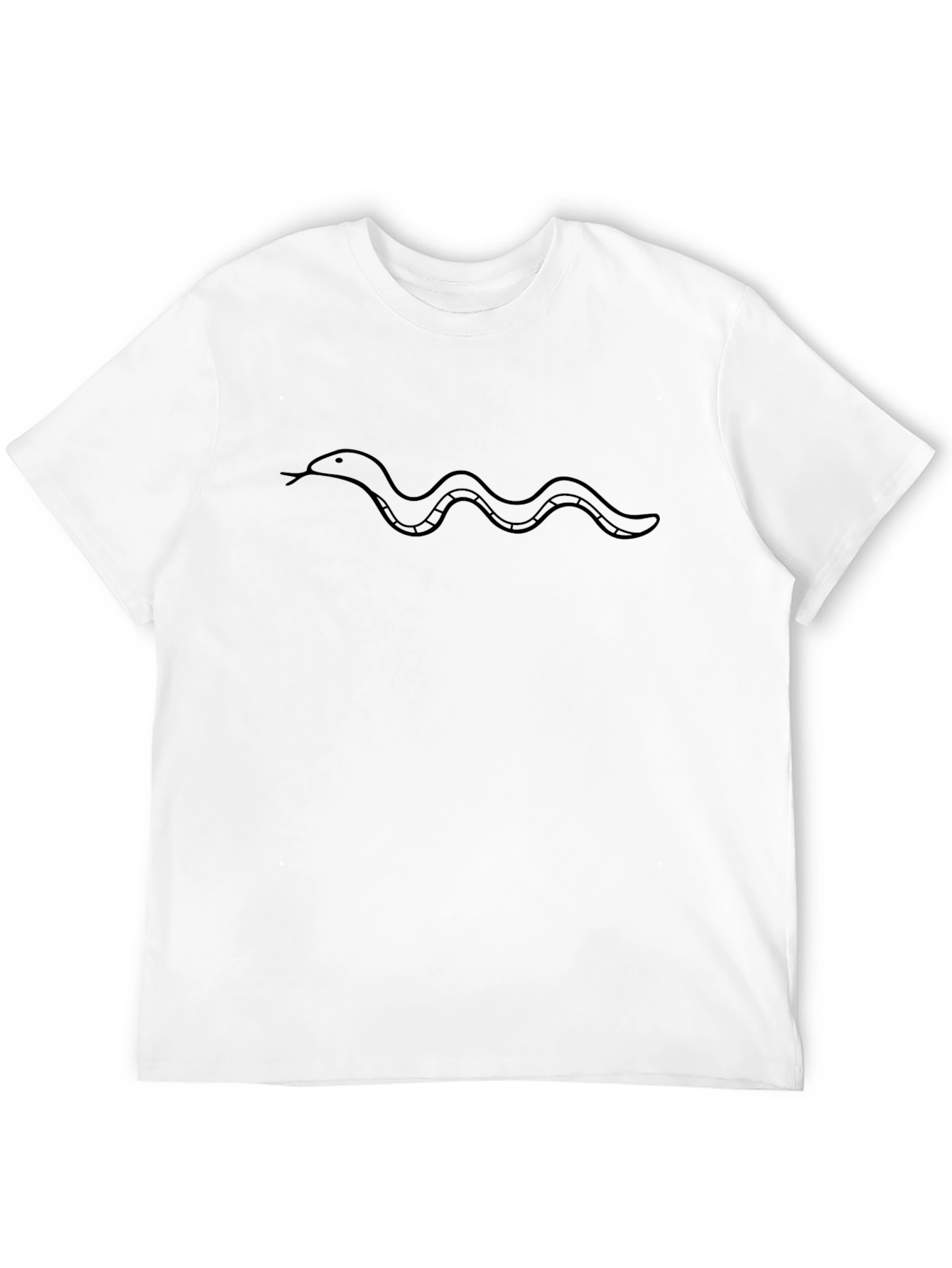 Simple Snake Tee - Minimalist Design