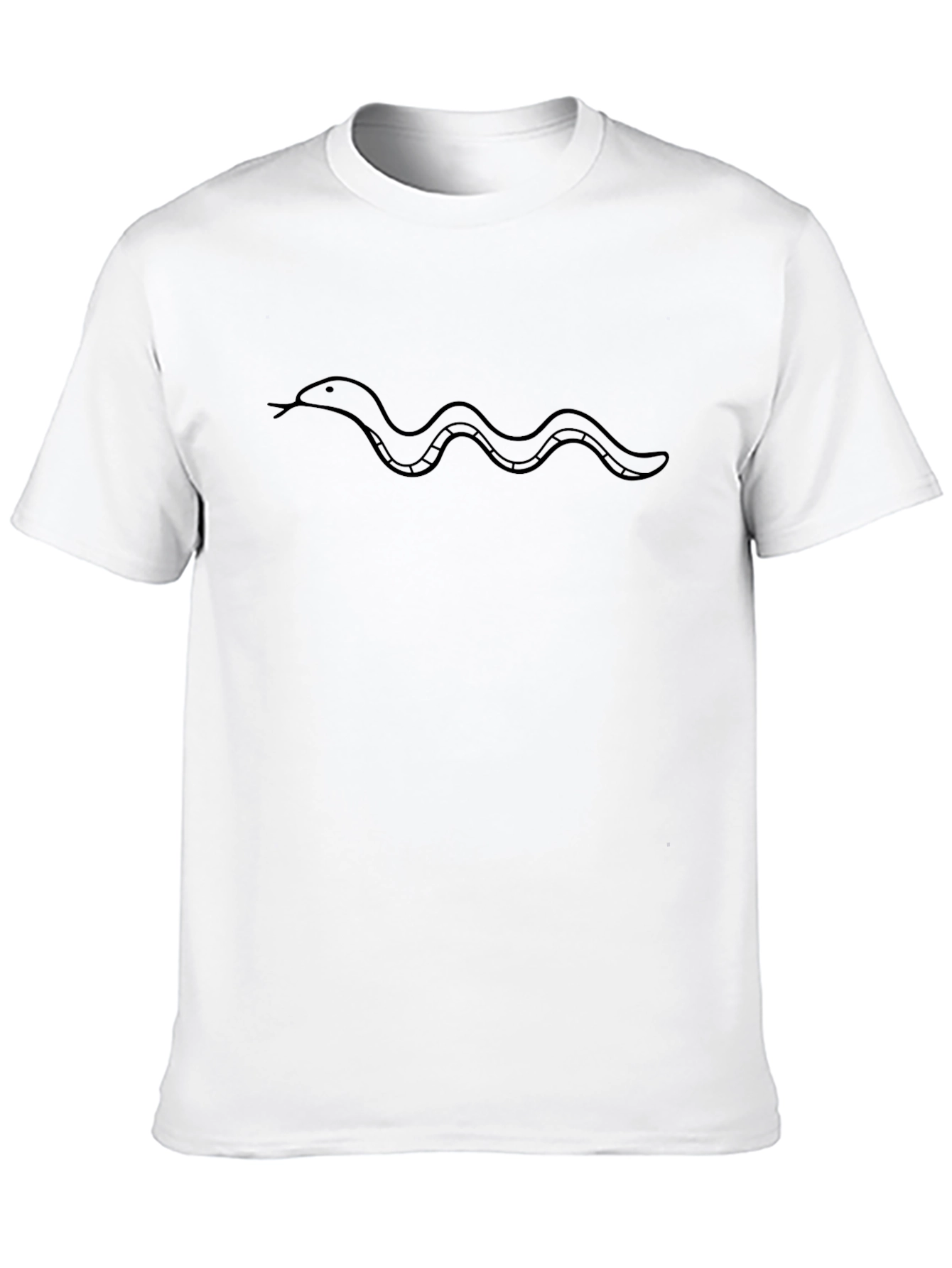 Simple Snake Tee - Minimalist Design