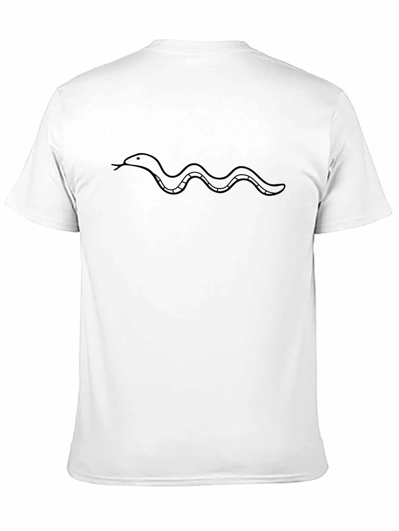 Simple Snake Tee - Minimalist Design