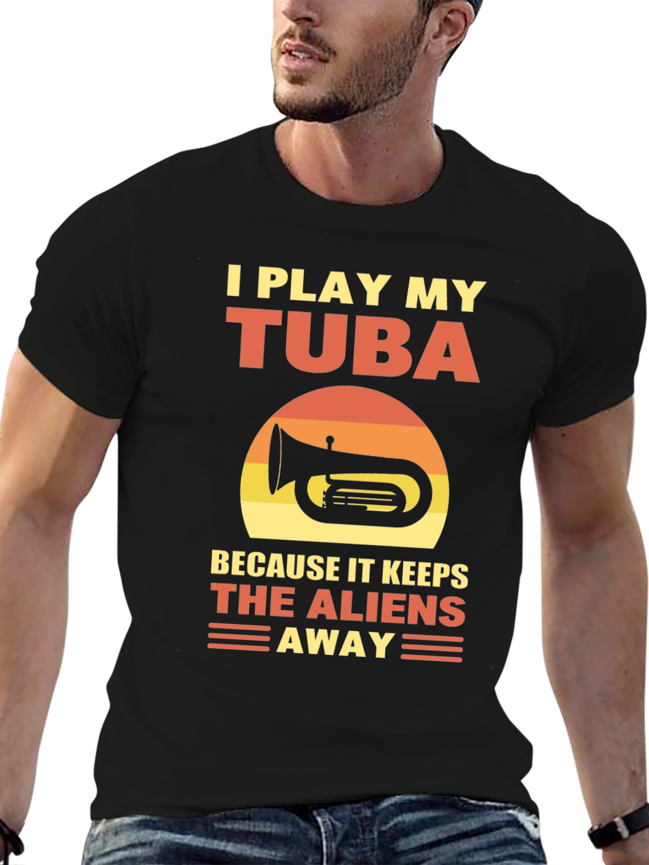 I Play My Tuba T-Shirt - Alien Defense