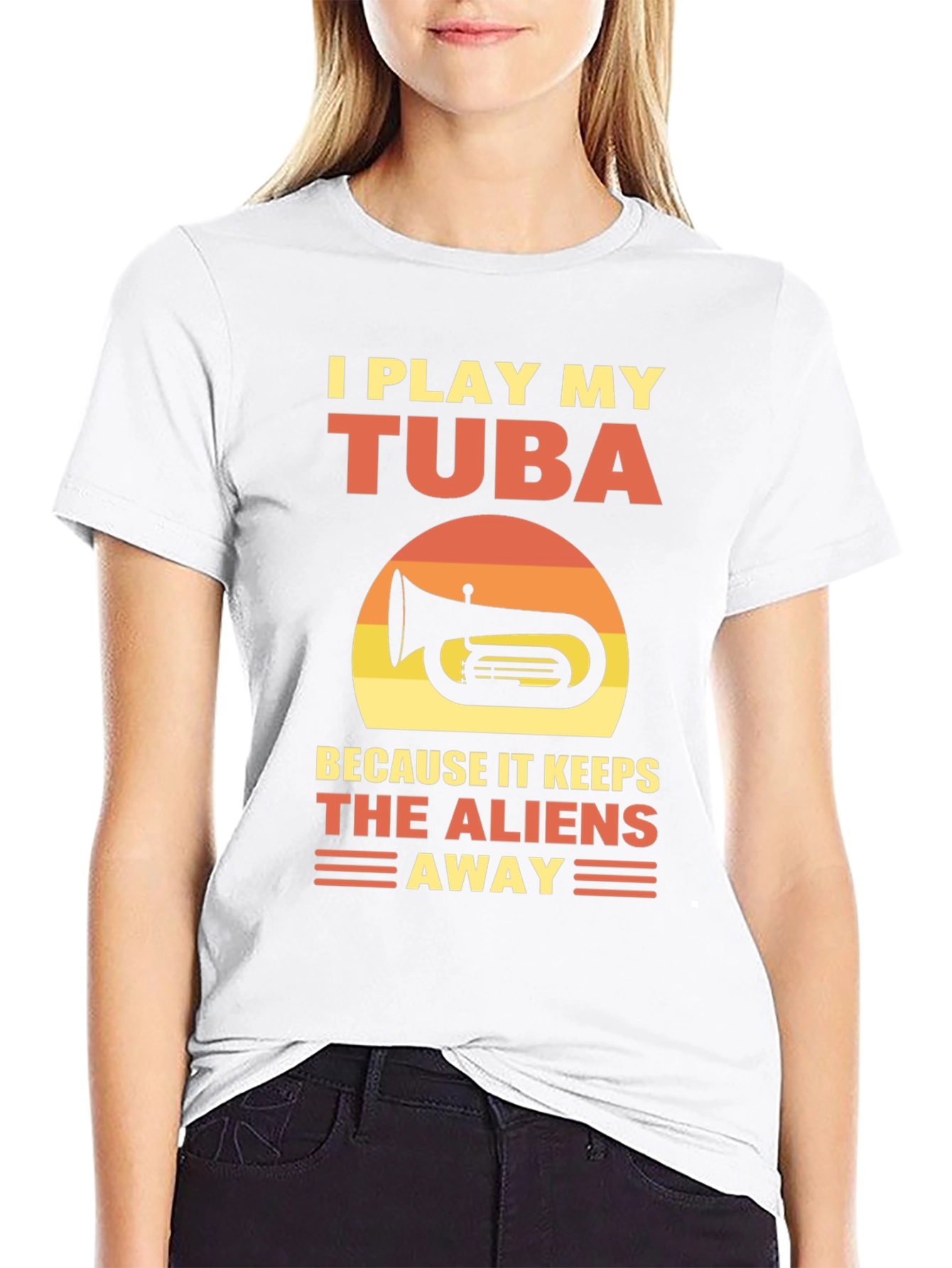 I Play My Tuba T-Shirt - Alien Defense