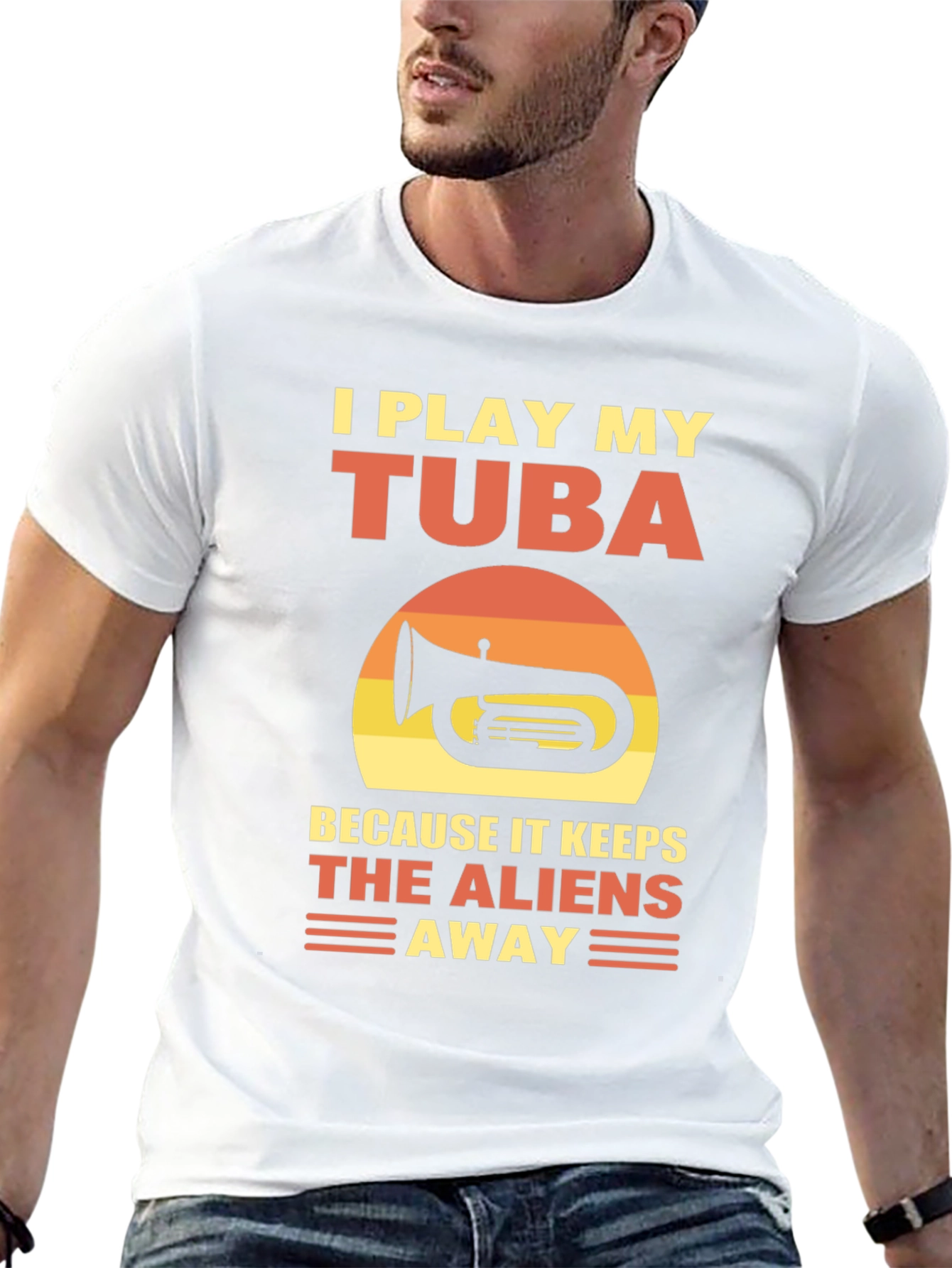 I Play My Tuba T-Shirt - Alien Defense