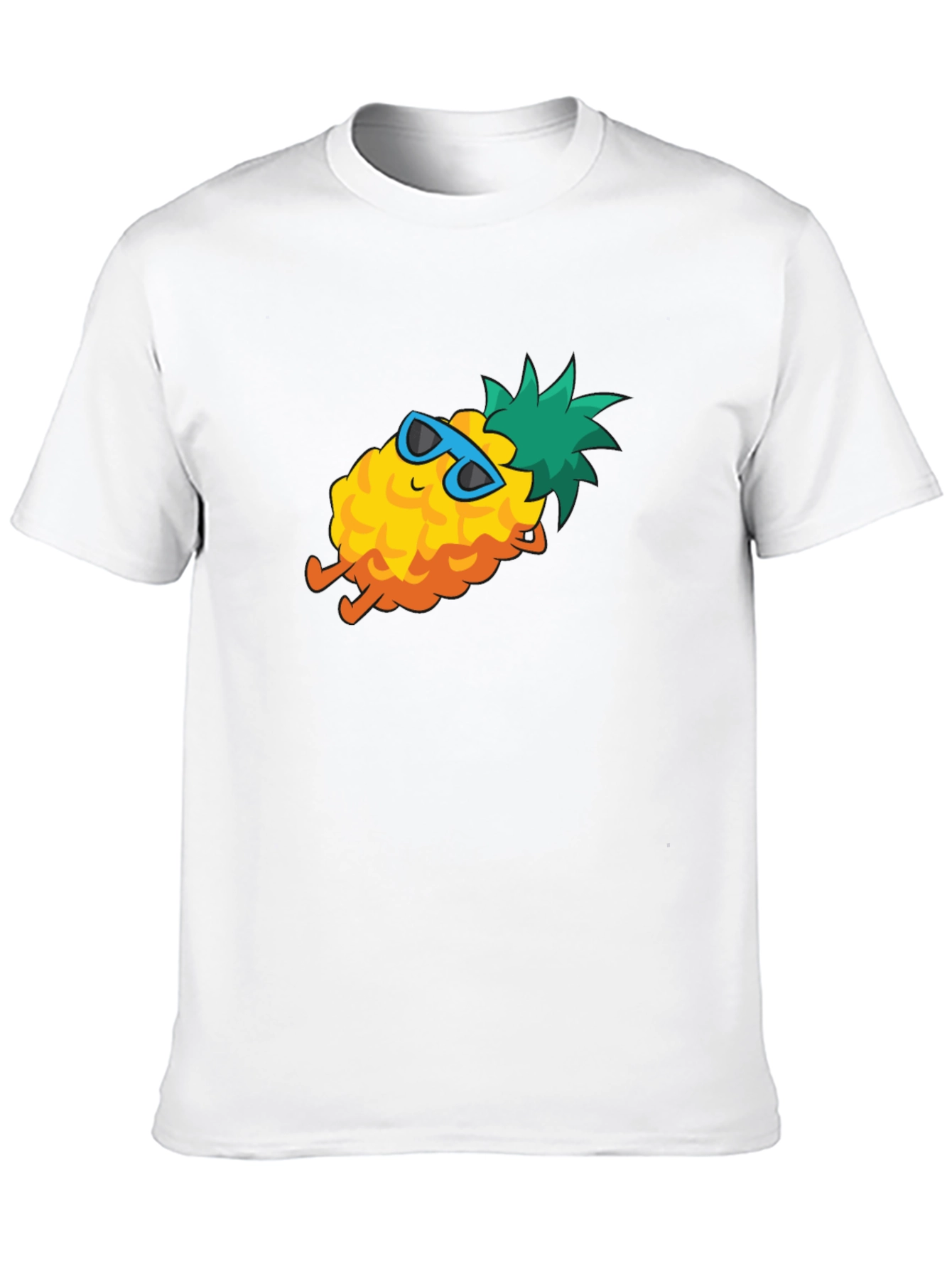 Cool Pineapple Graphic Tee - Black Cotton T-Shirt