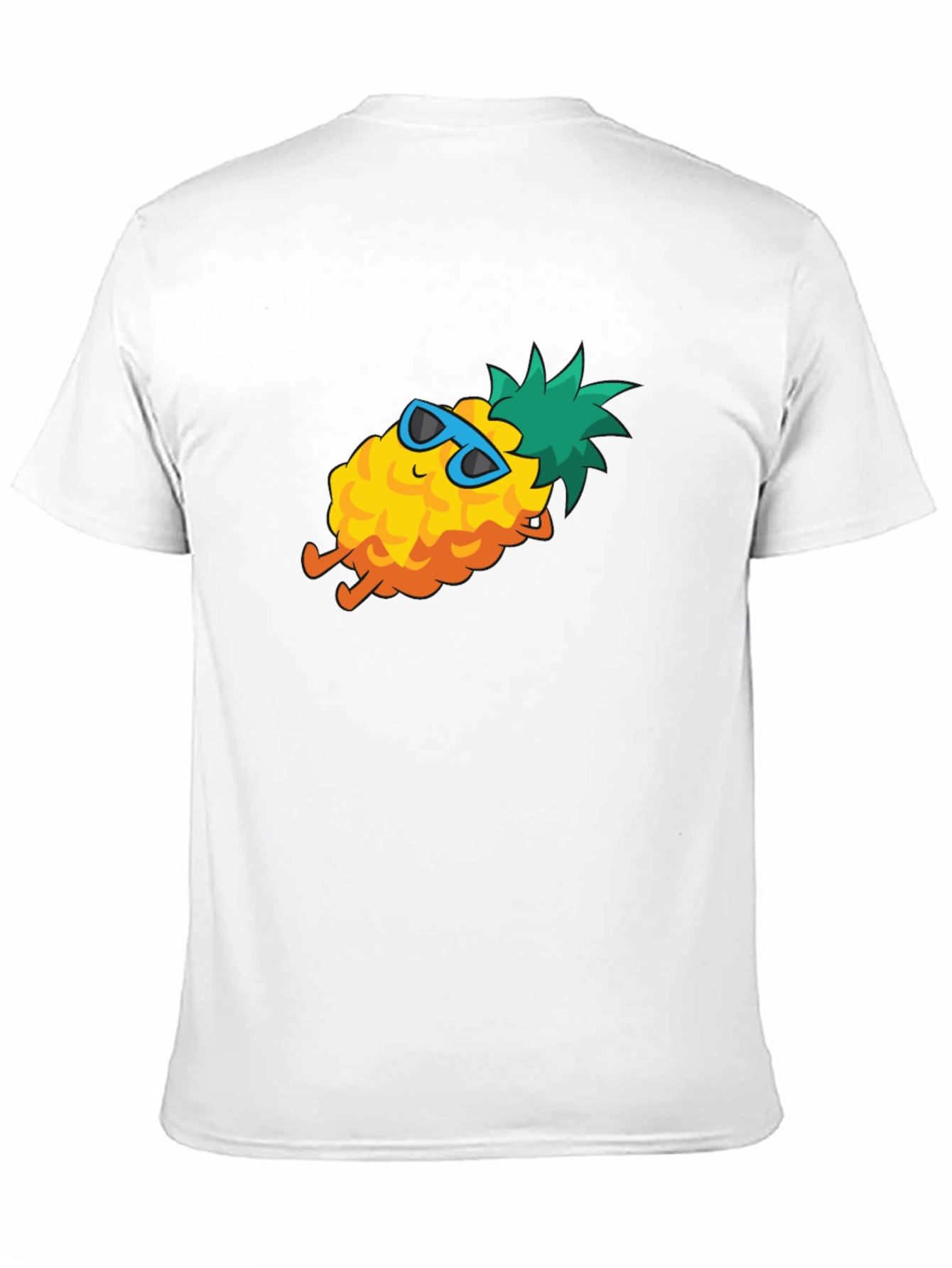 Cool Pineapple Graphic Tee - Black Cotton T-Shirt