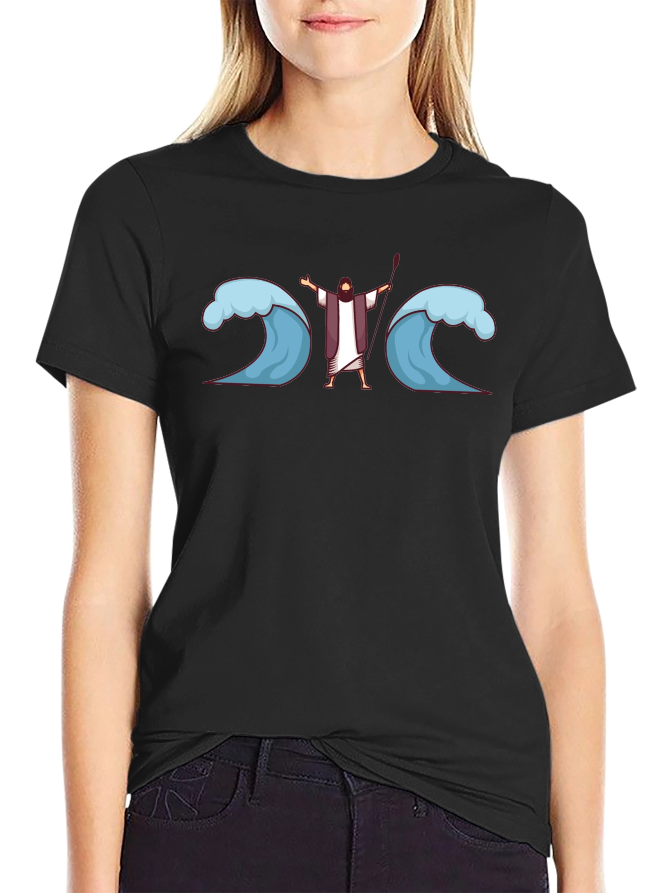 Moses Parting Waters Graphic T-Shirt