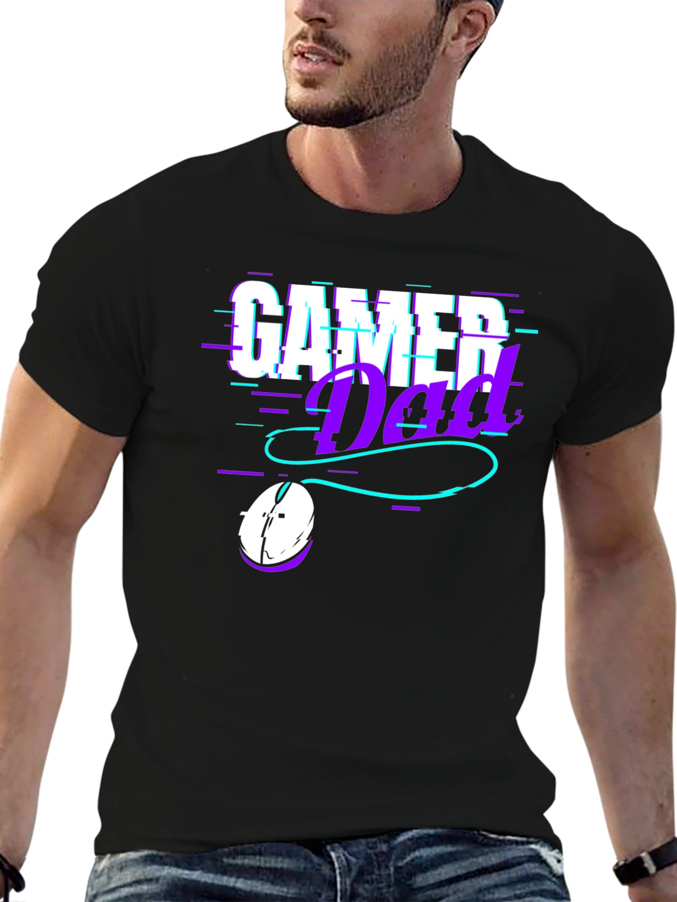 Gamer Dad Black T-Shirt