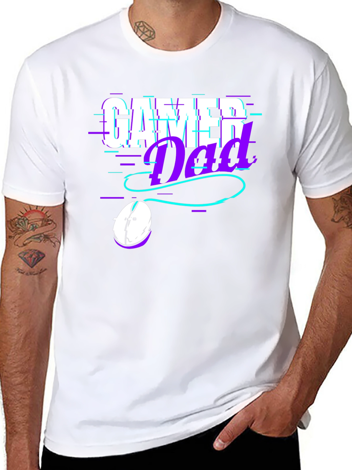 Gamer Dad Black T-Shirt