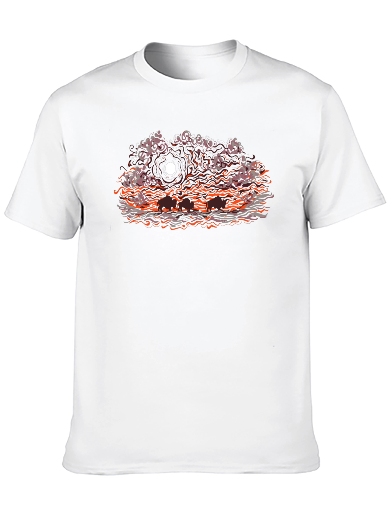 Eerie Sunset Graphic T-Shirt