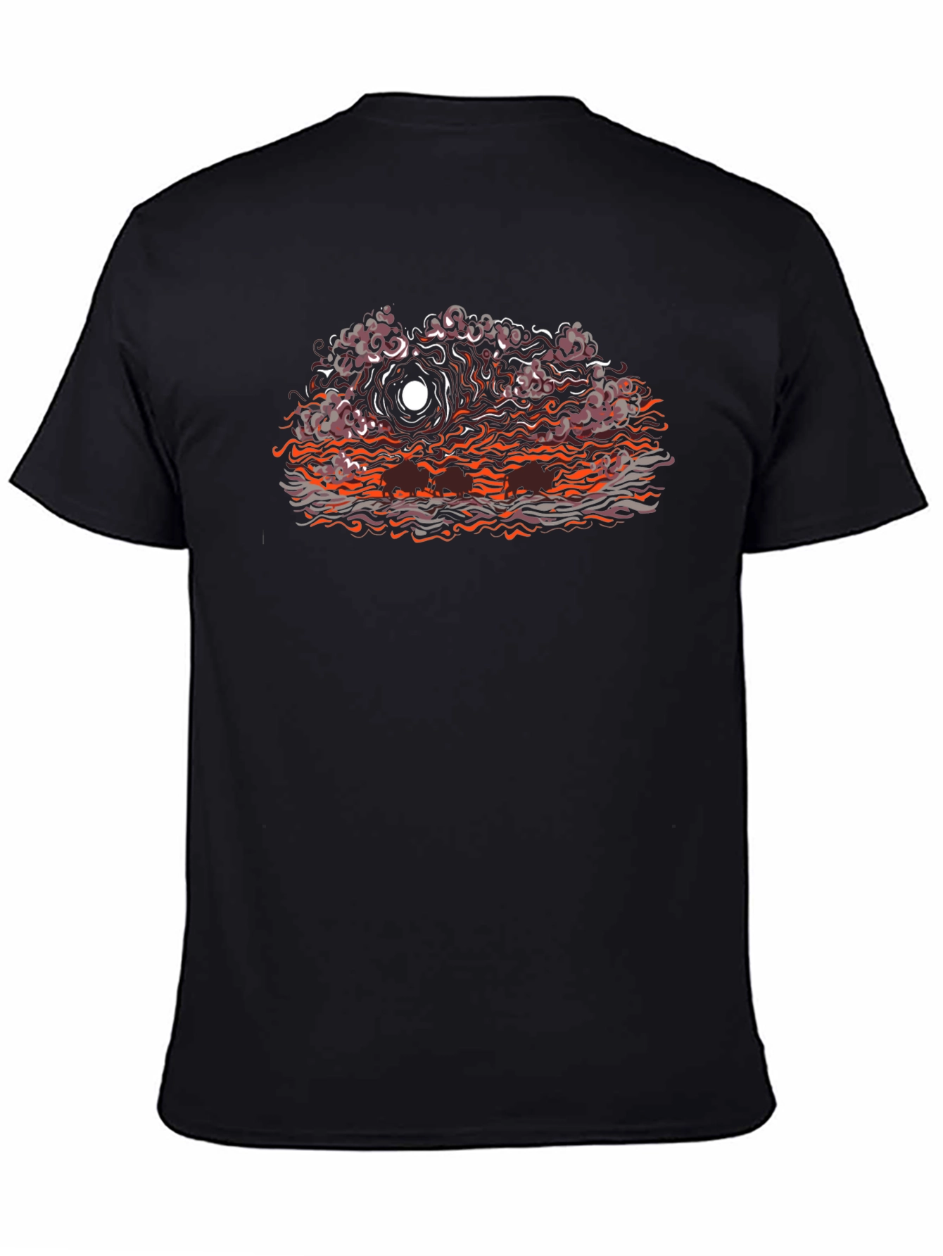 Eerie Sunset Graphic T-Shirt