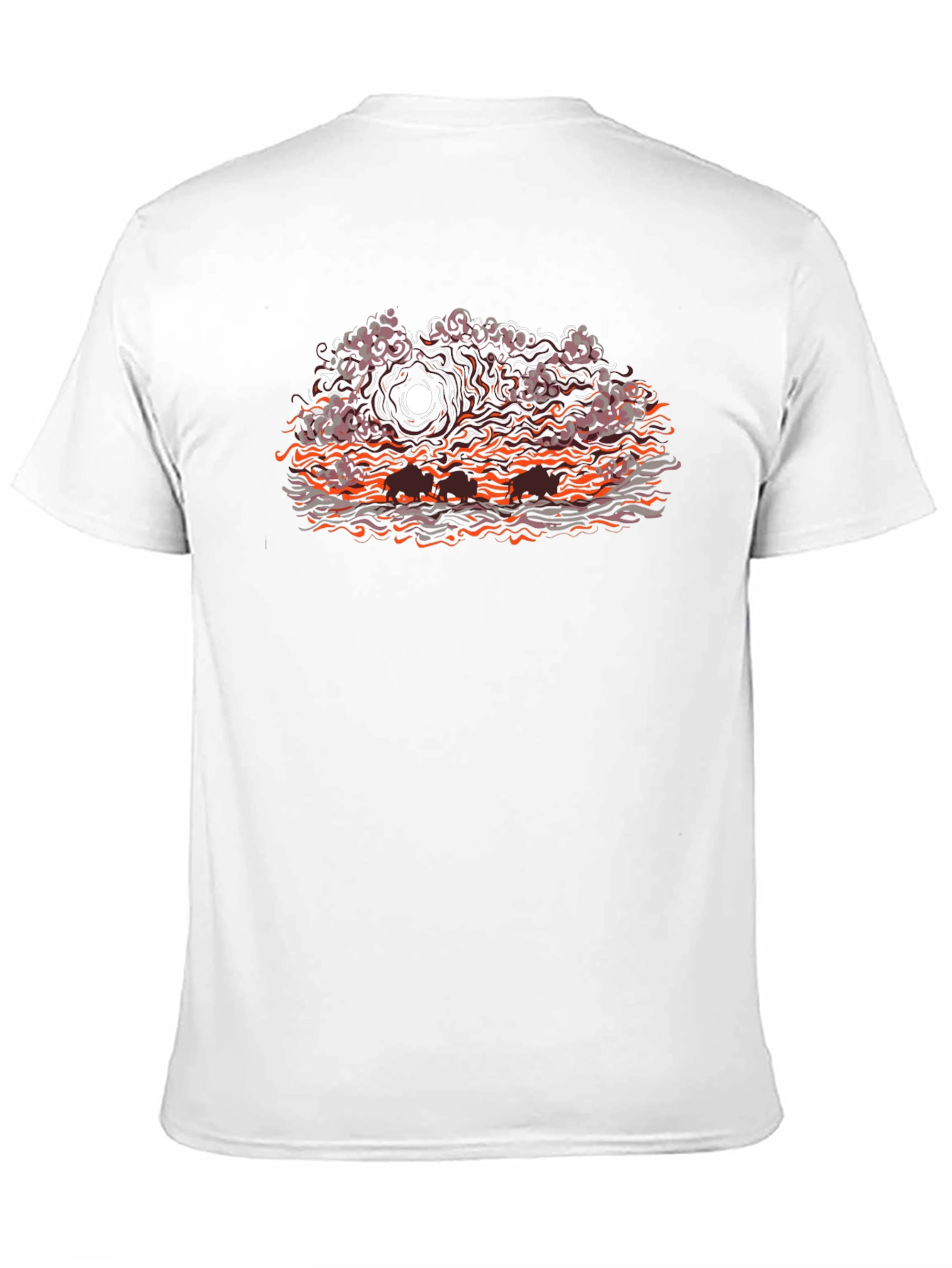 Eerie Sunset Graphic T-Shirt