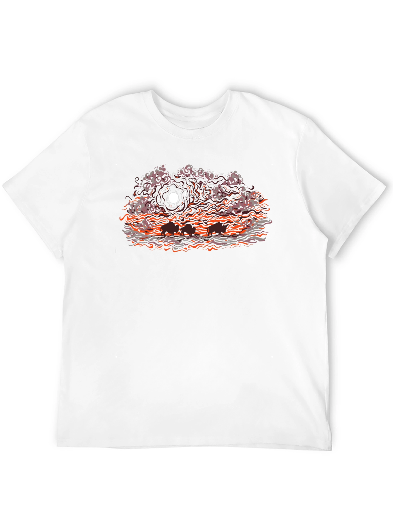 Eerie Sunset Graphic T-Shirt