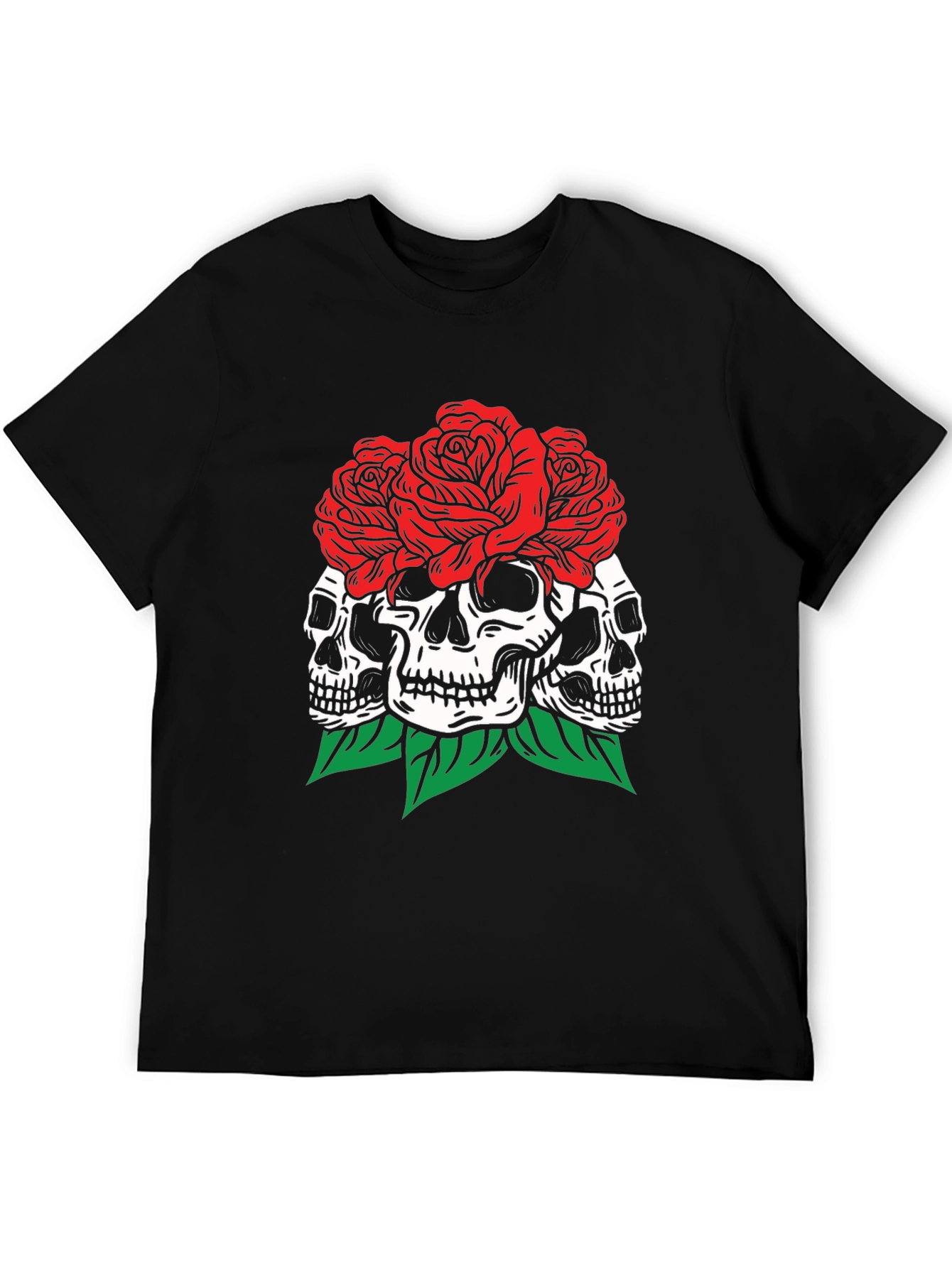 Skull & Roses Graphic T-Shirt