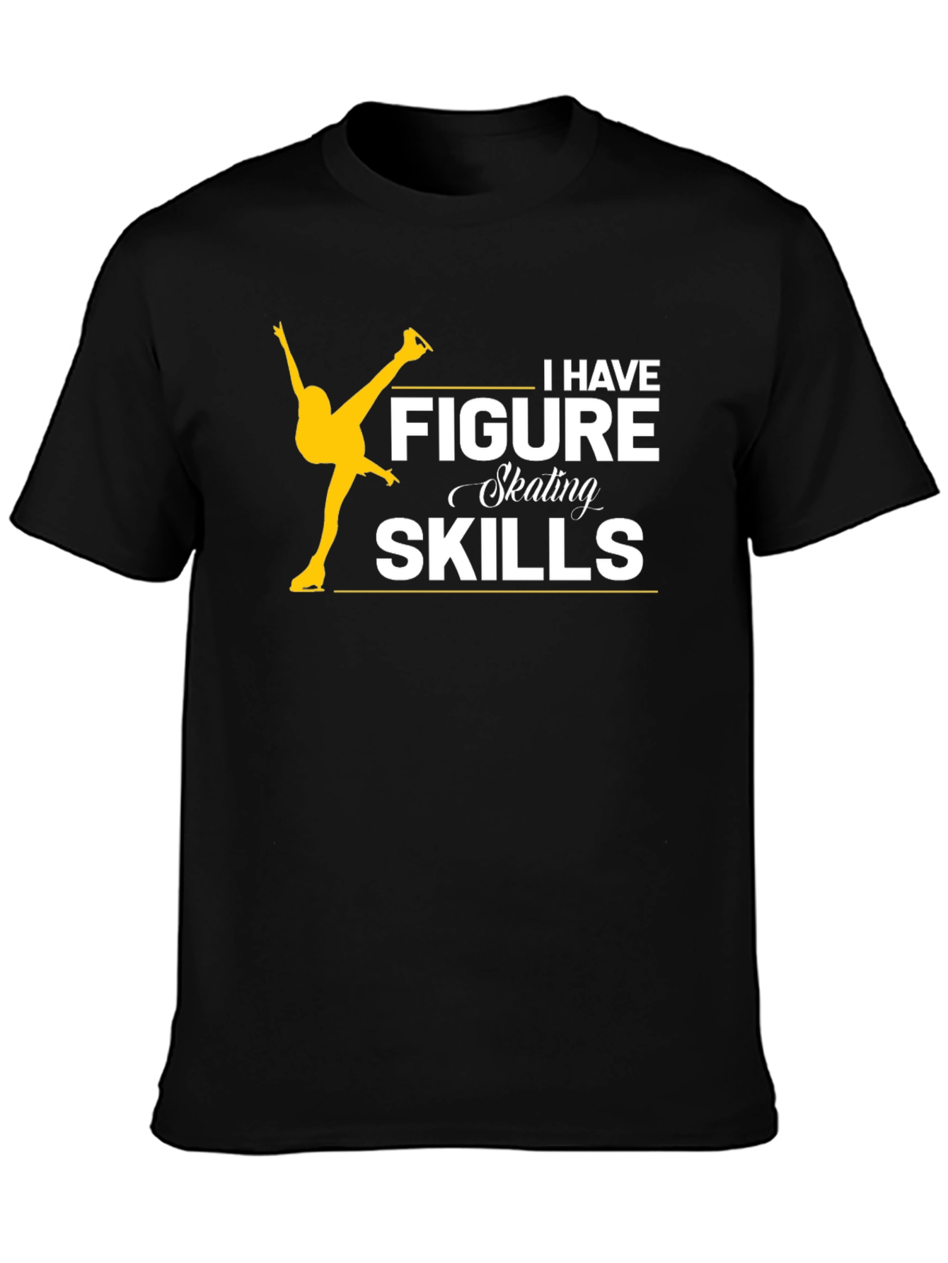 Figure Skating Skills Black T-Shirt