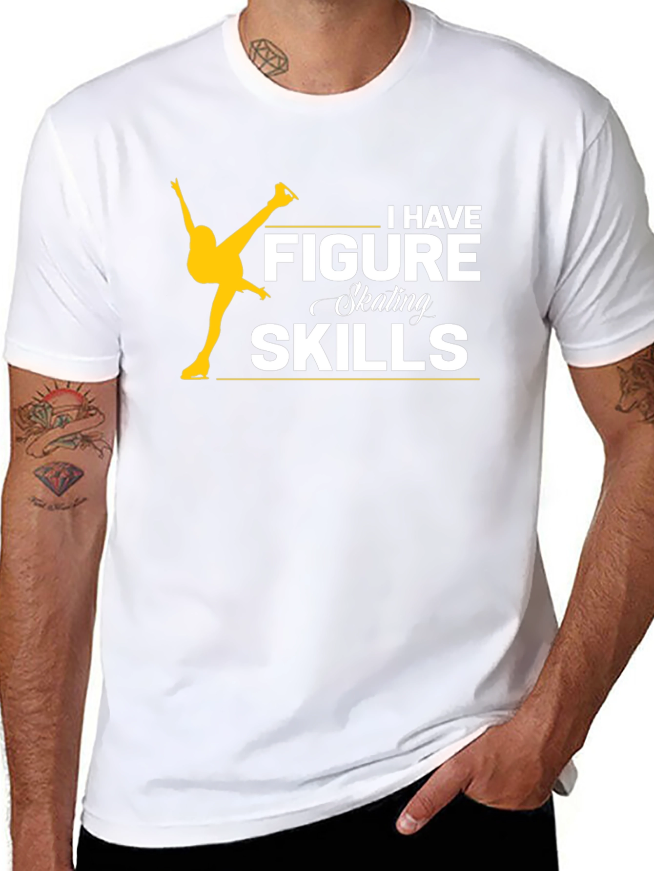 Figure Skating Skills Black T-Shirt