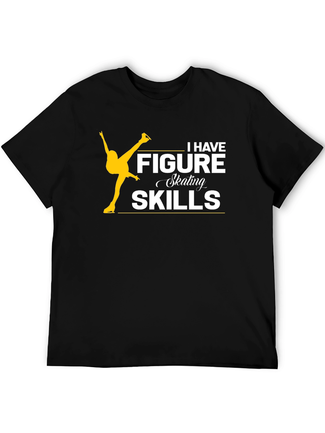 Figure Skating Skills Black T-Shirt