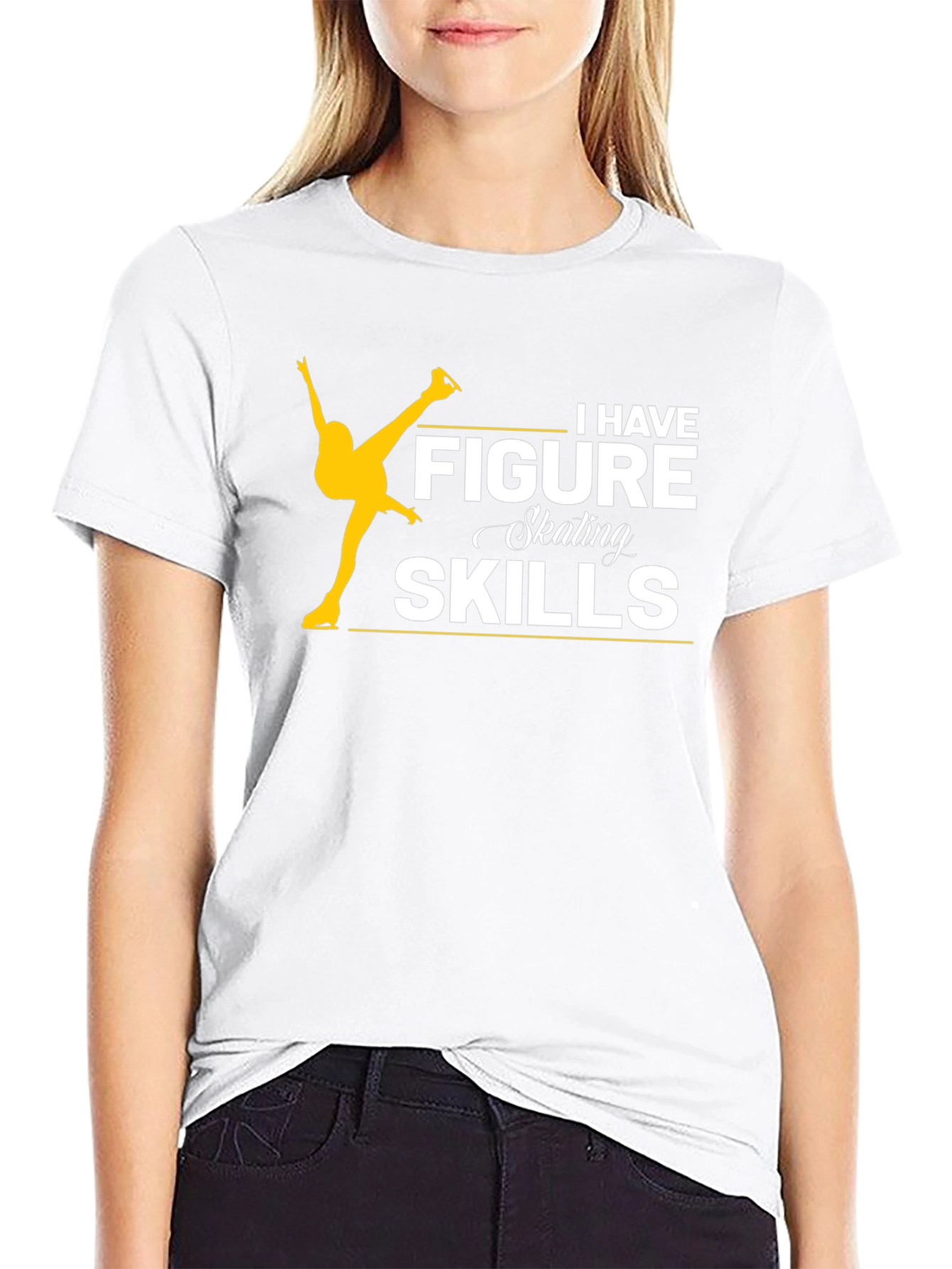Figure Skating Skills Black T-Shirt