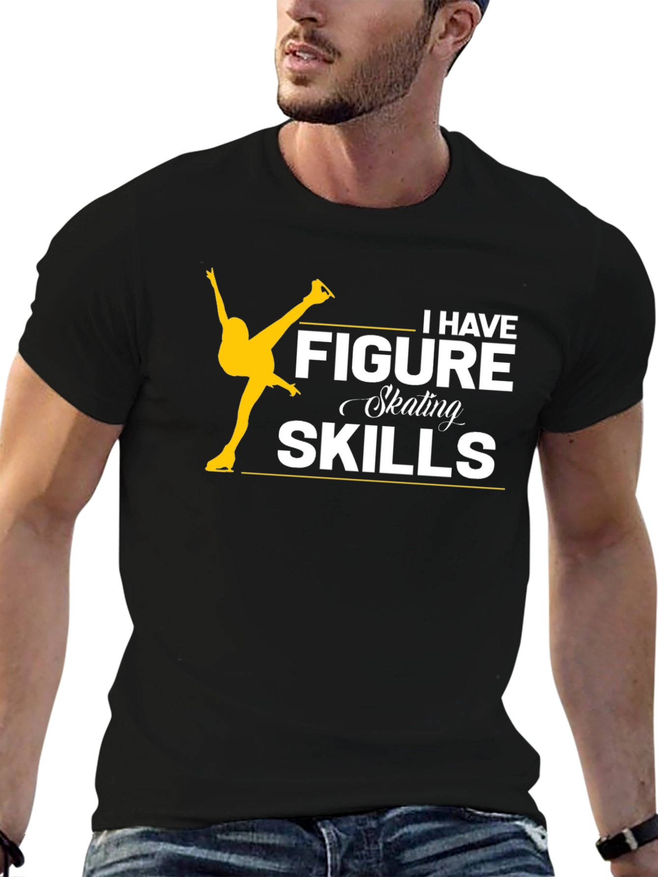 Figure Skating Skills Black T-Shirt