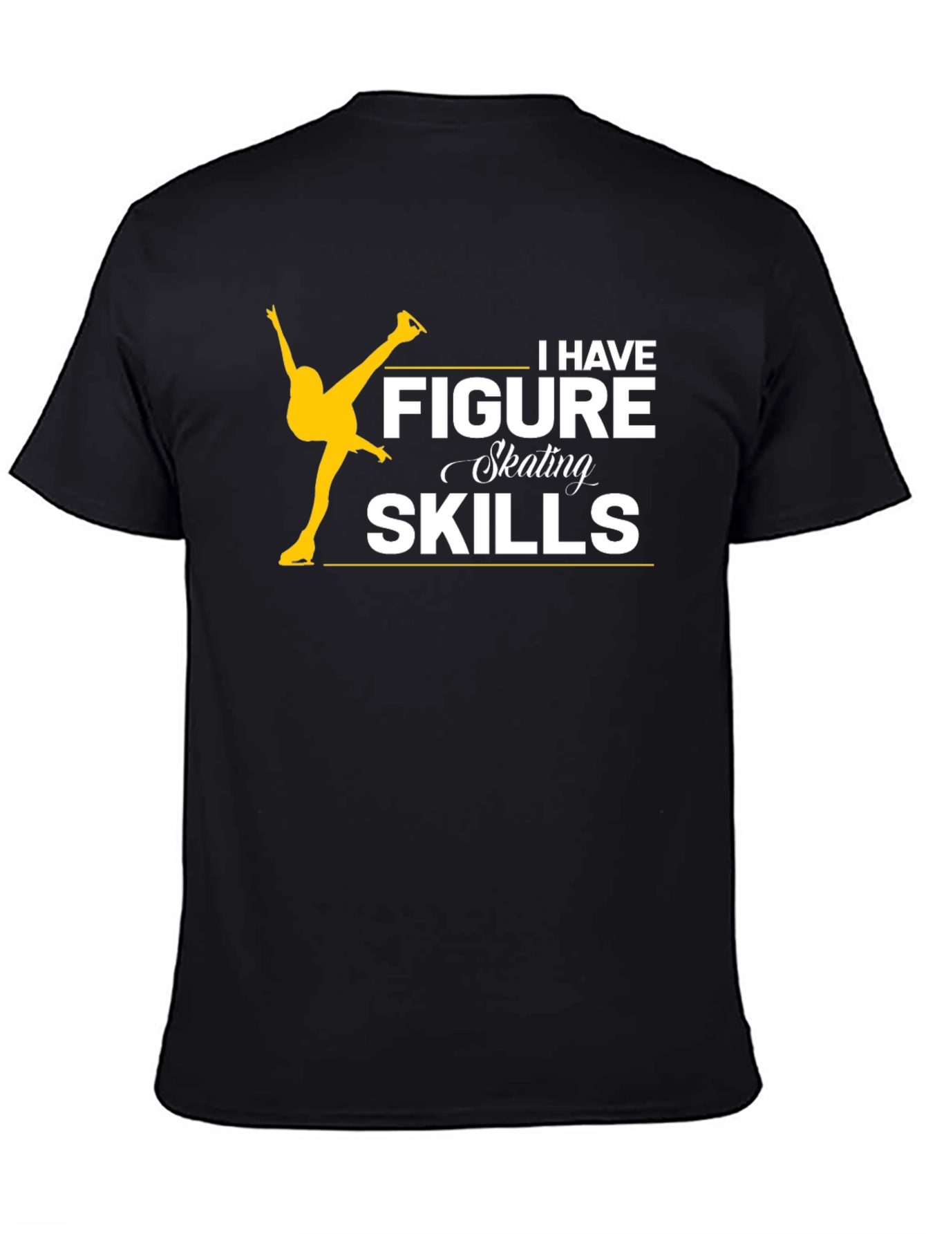 Figure Skating Skills Black T-Shirt