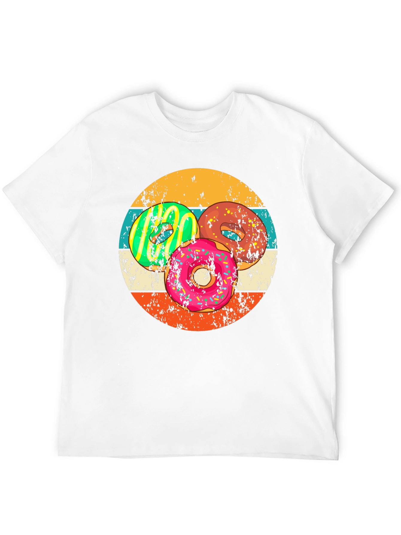 Retro Donut Graphic Tee - Fun Foodie Apparel