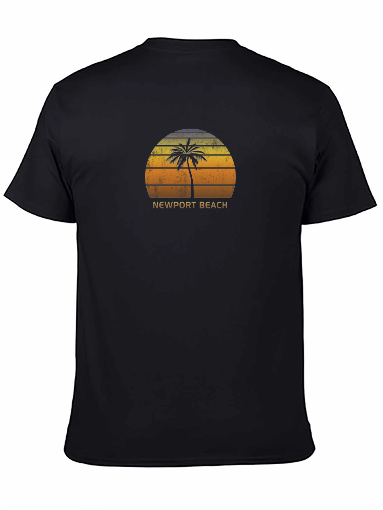 Newport Beach Palm Tree Sunset T-Shirt