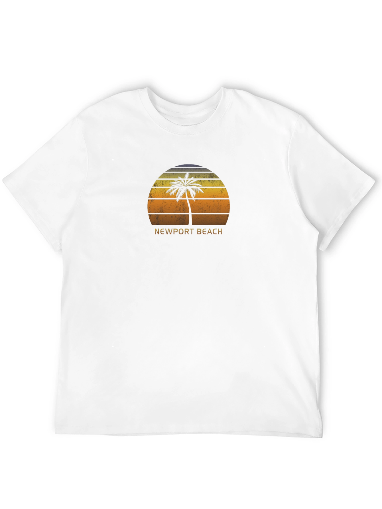 Newport Beach Palm Tree Sunset T-Shirt