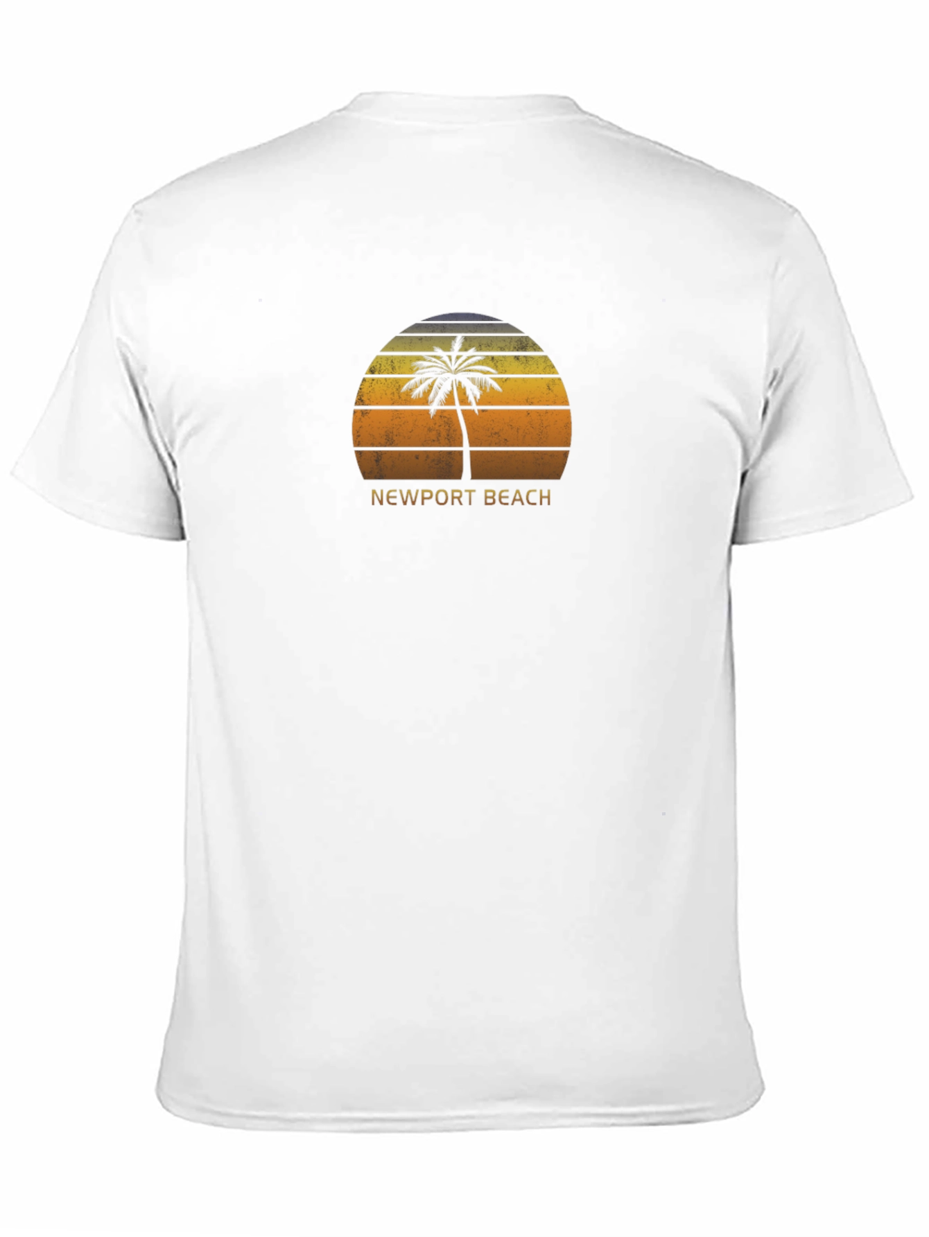 Newport Beach Palm Tree Sunset T-Shirt