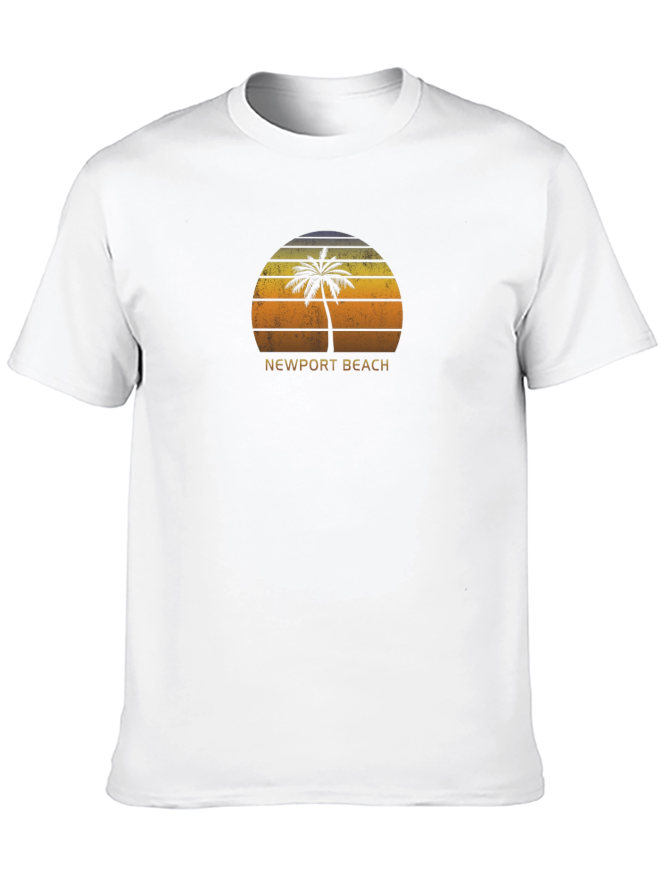 Newport Beach Palm Tree Sunset T-Shirt
