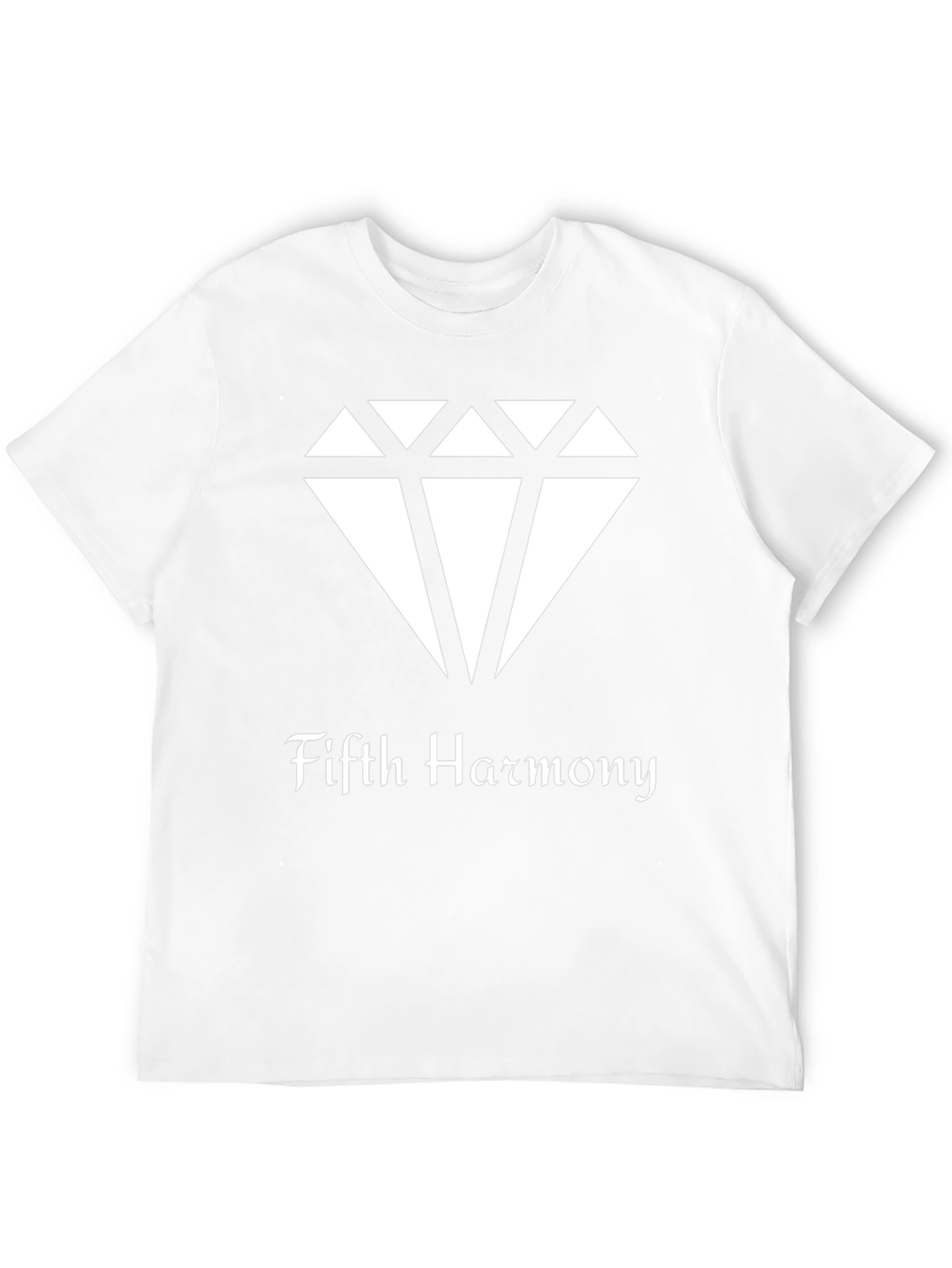 Fifth Harmony Diamond Graphic Tee - Black Cotton Blend