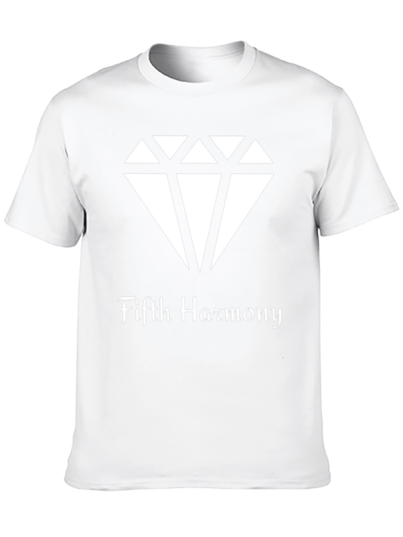 Fifth Harmony Diamond Graphic Tee - Black Cotton Blend