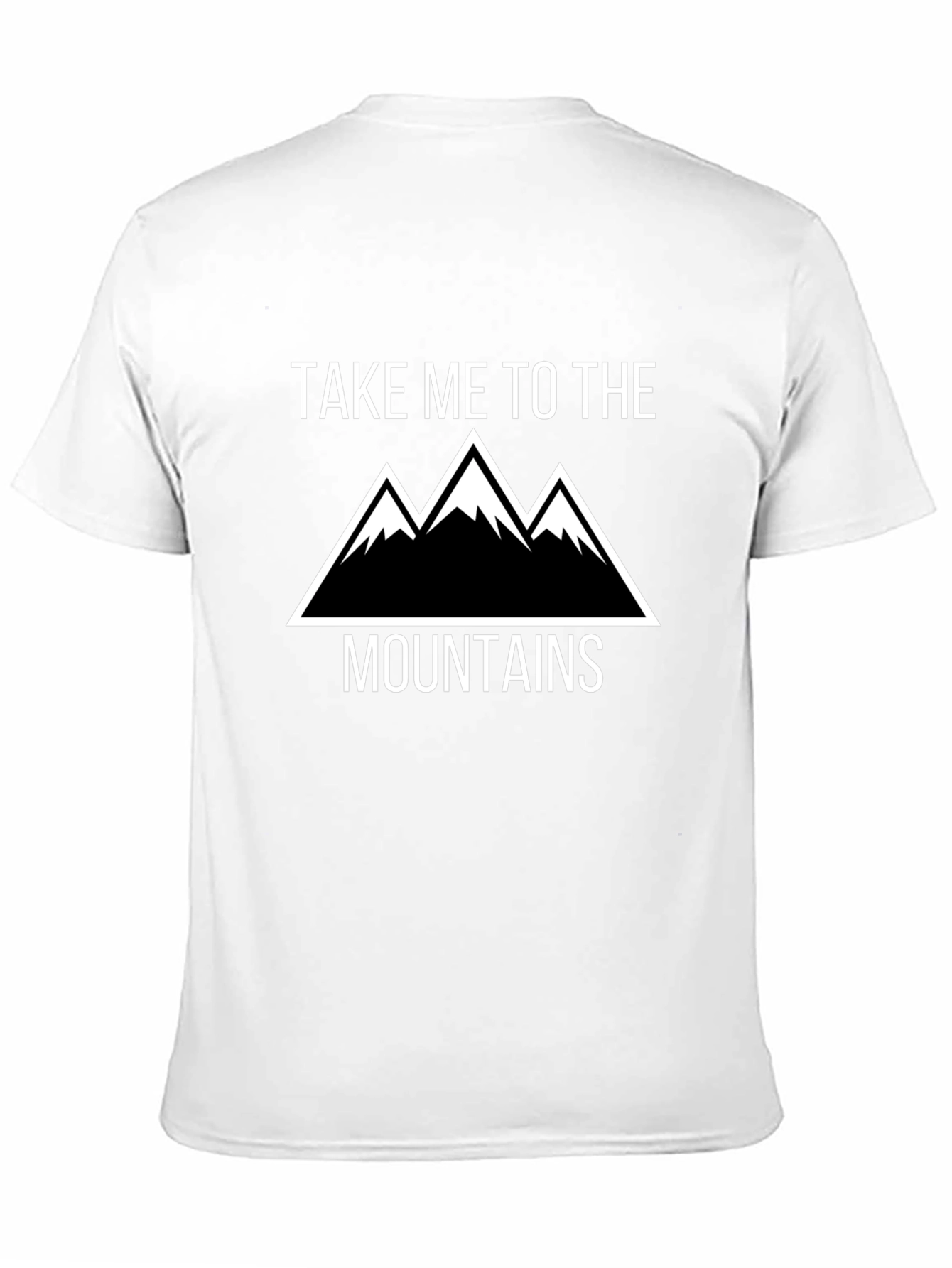 Take Me To The Mountains Black Graphic T-Shirt