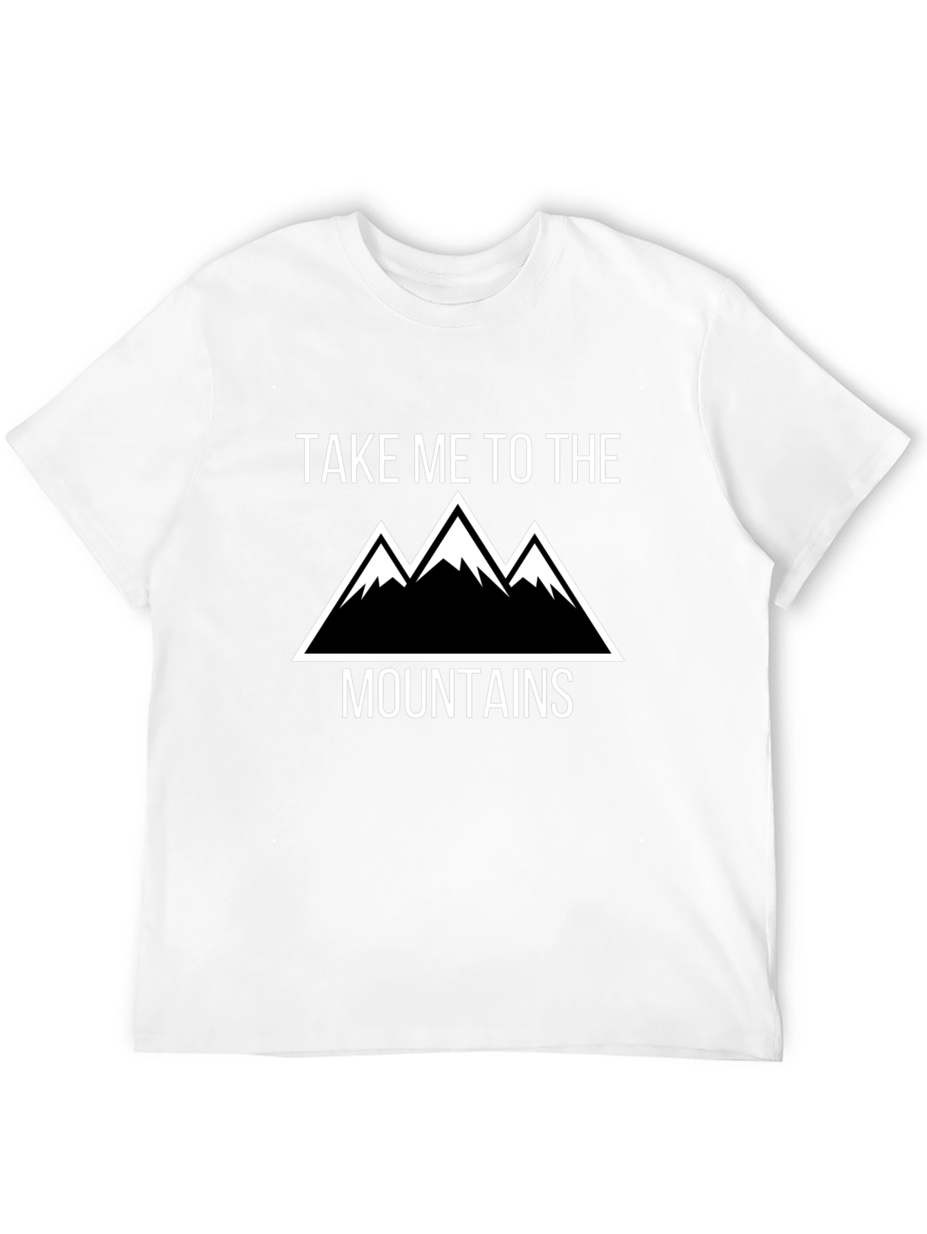 Take Me To The Mountains Black Graphic T-Shirt