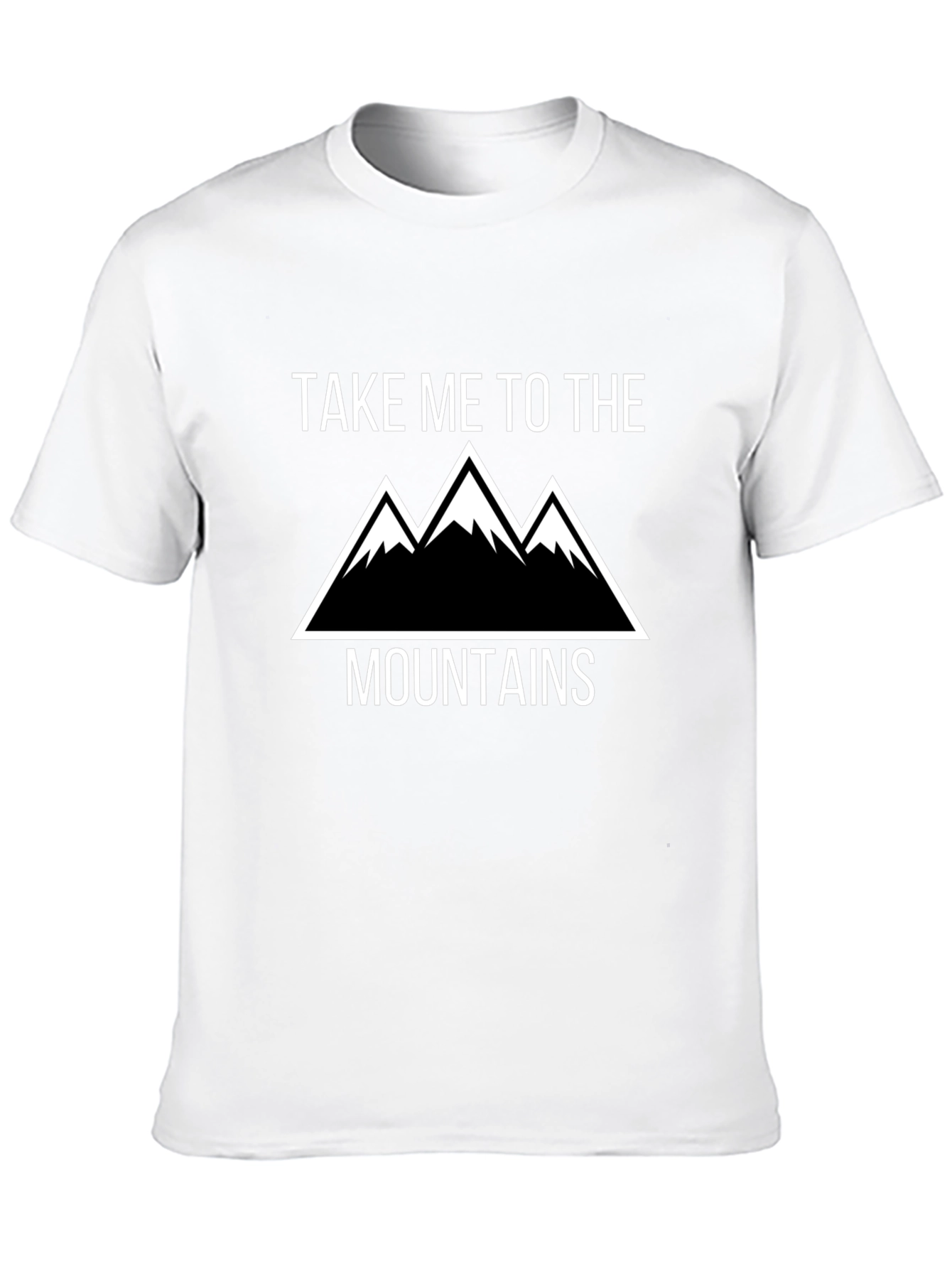 Take Me To The Mountains Black Graphic T-Shirt