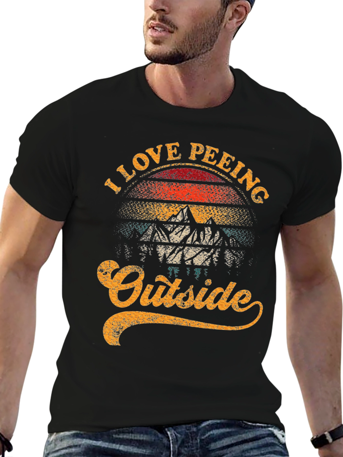 I Love Peeing Outside Funny T-Shirt