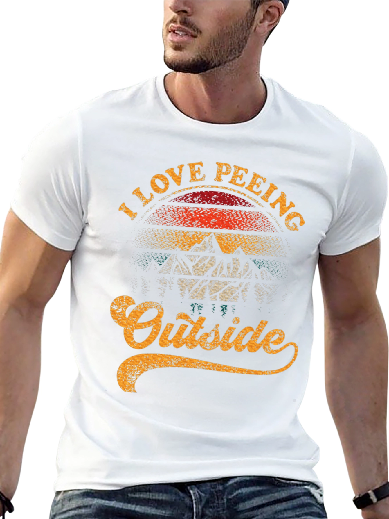 I Love Peeing Outside Funny T-Shirt