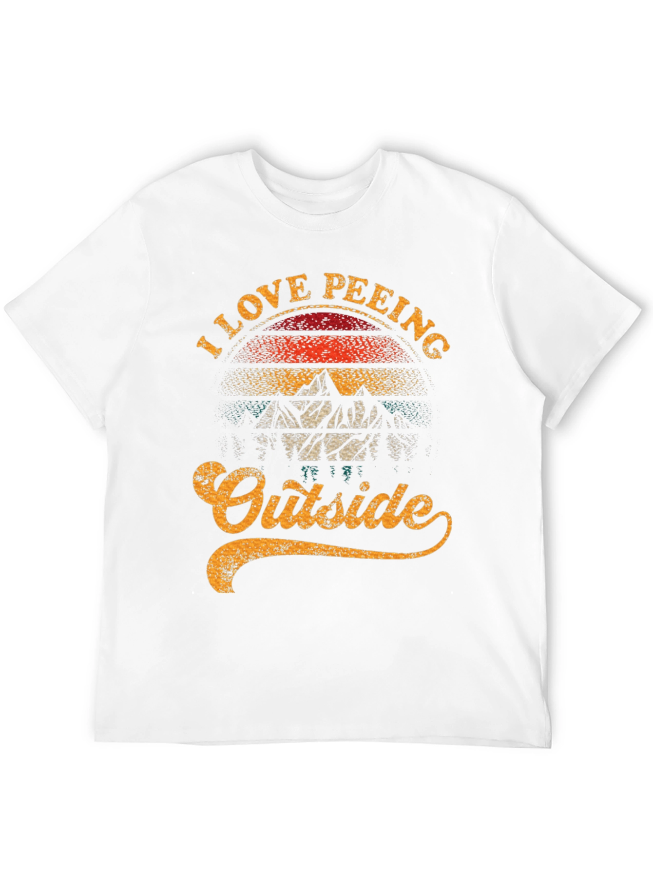 I Love Peeing Outside Funny T-Shirt