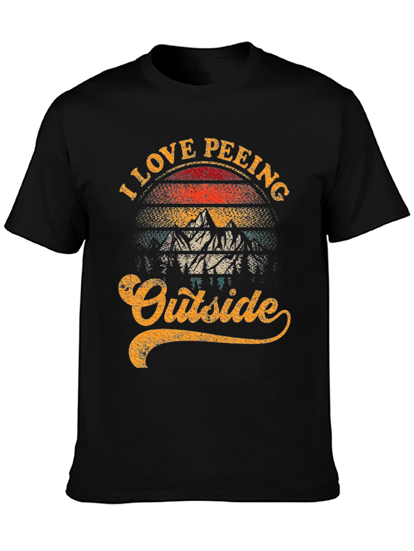 I Love Peeing Outside Funny T-Shirt