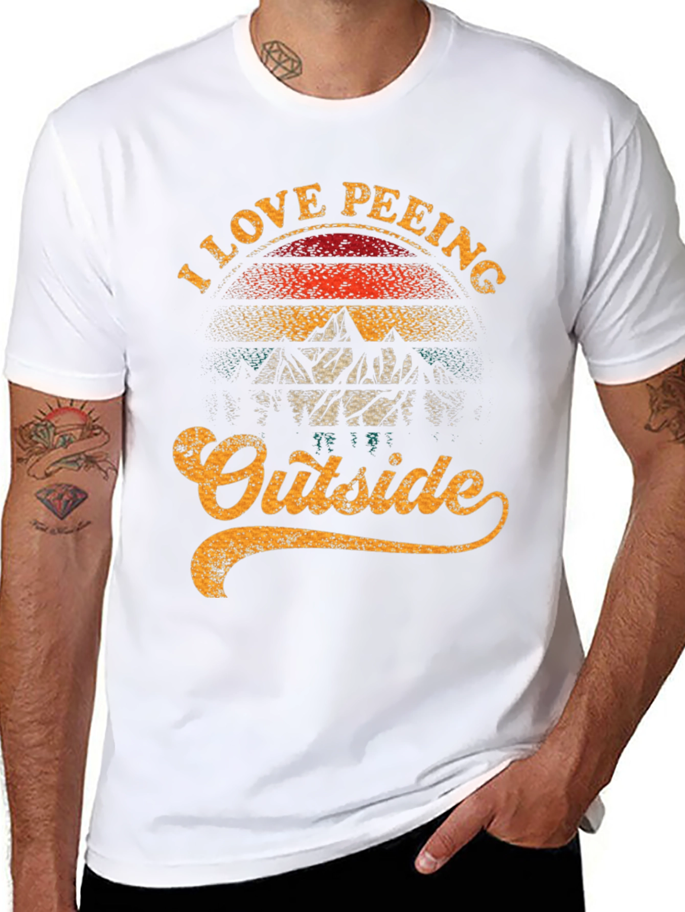 I Love Peeing Outside Funny T-Shirt