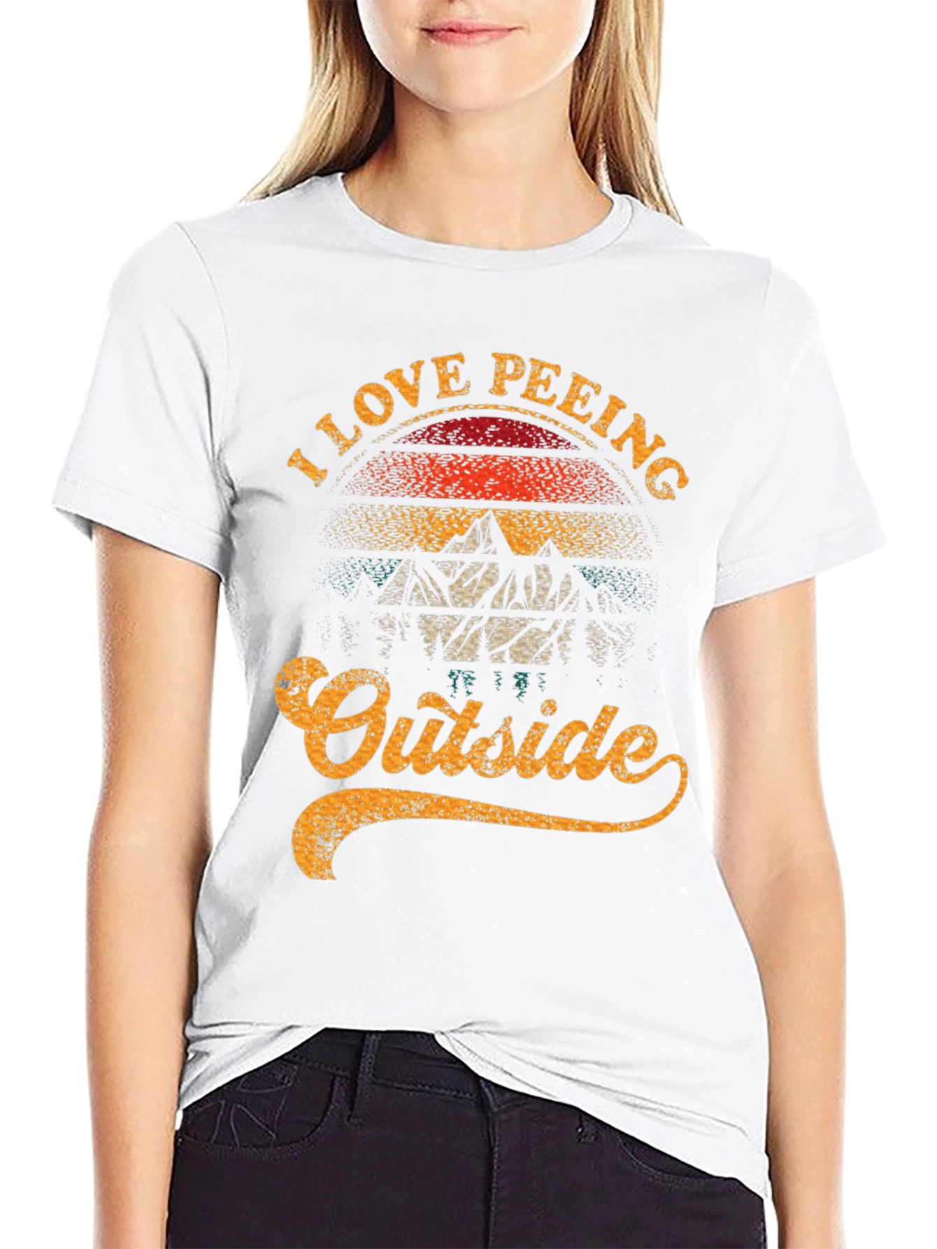 I Love Peeing Outside Funny T-Shirt