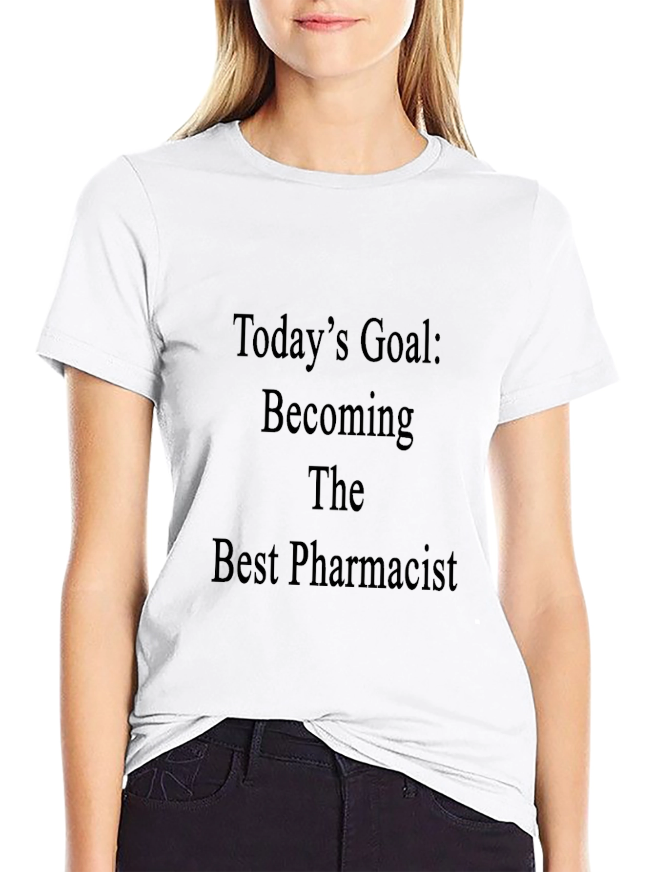 Pharmacist Goal T-Shirt - Black Cotton Tee