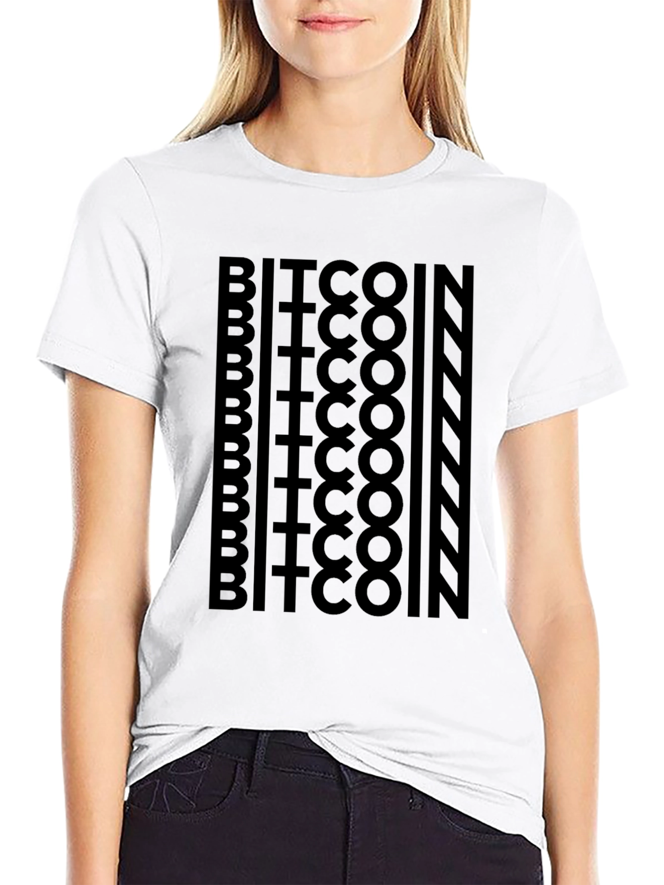 Bitcoin Crypto Graphic Black T-Shirt
